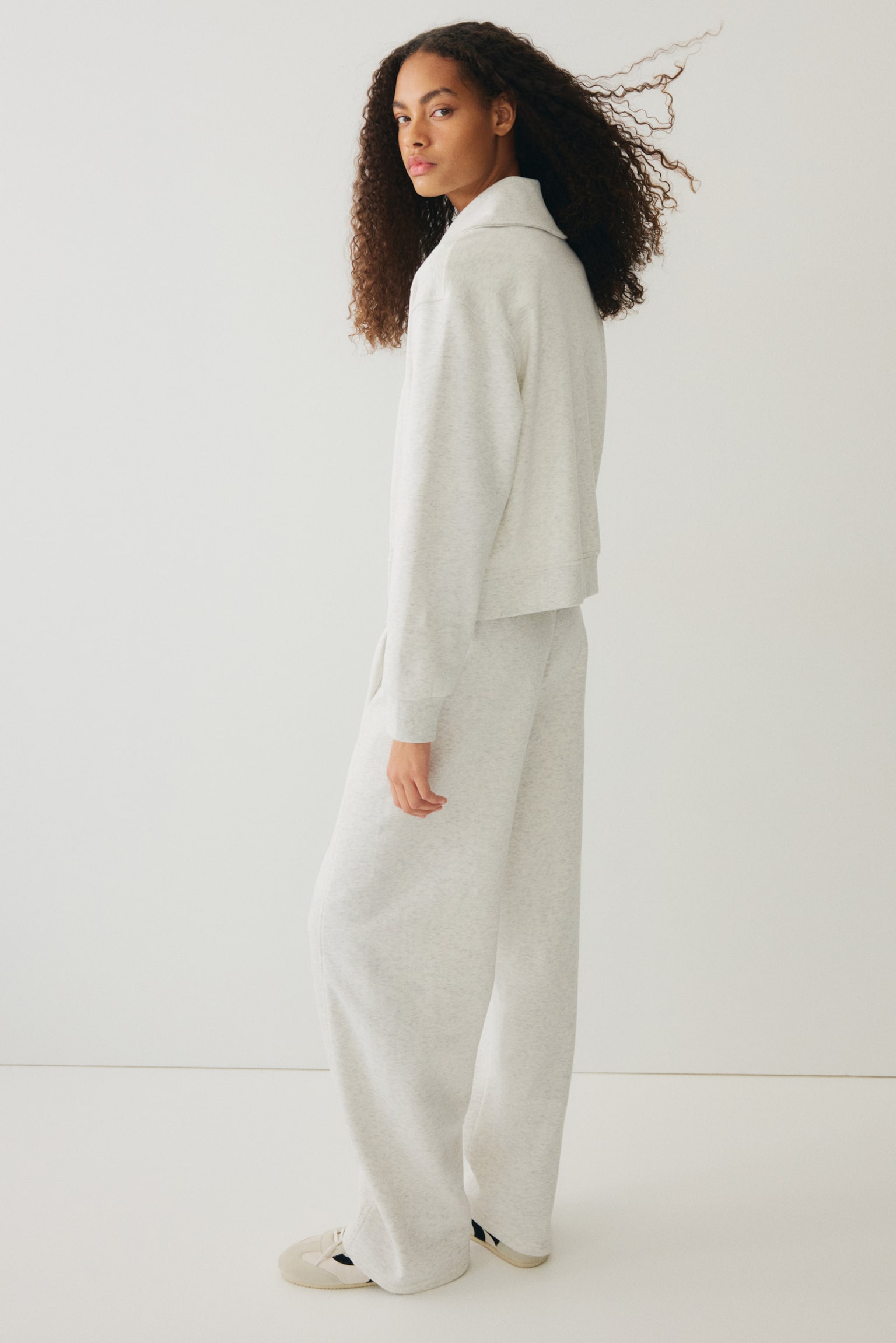 Комплекты H&M 2-piece Sweatsuit, цвет: Светлый серый меланжевый — фото 2