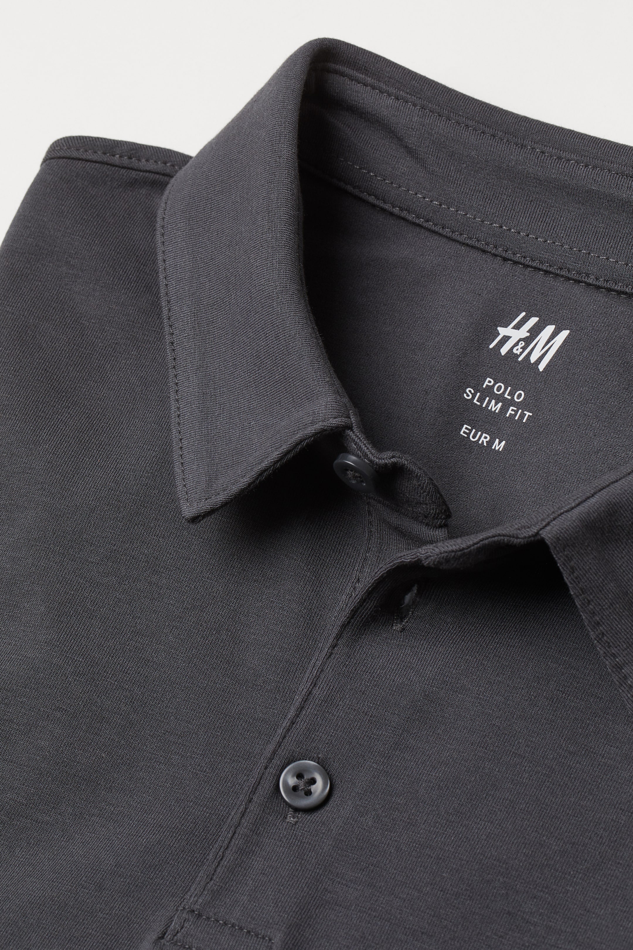 View larger image: Slim Fit Polo shirt - Steel grey - Men | H&M 2