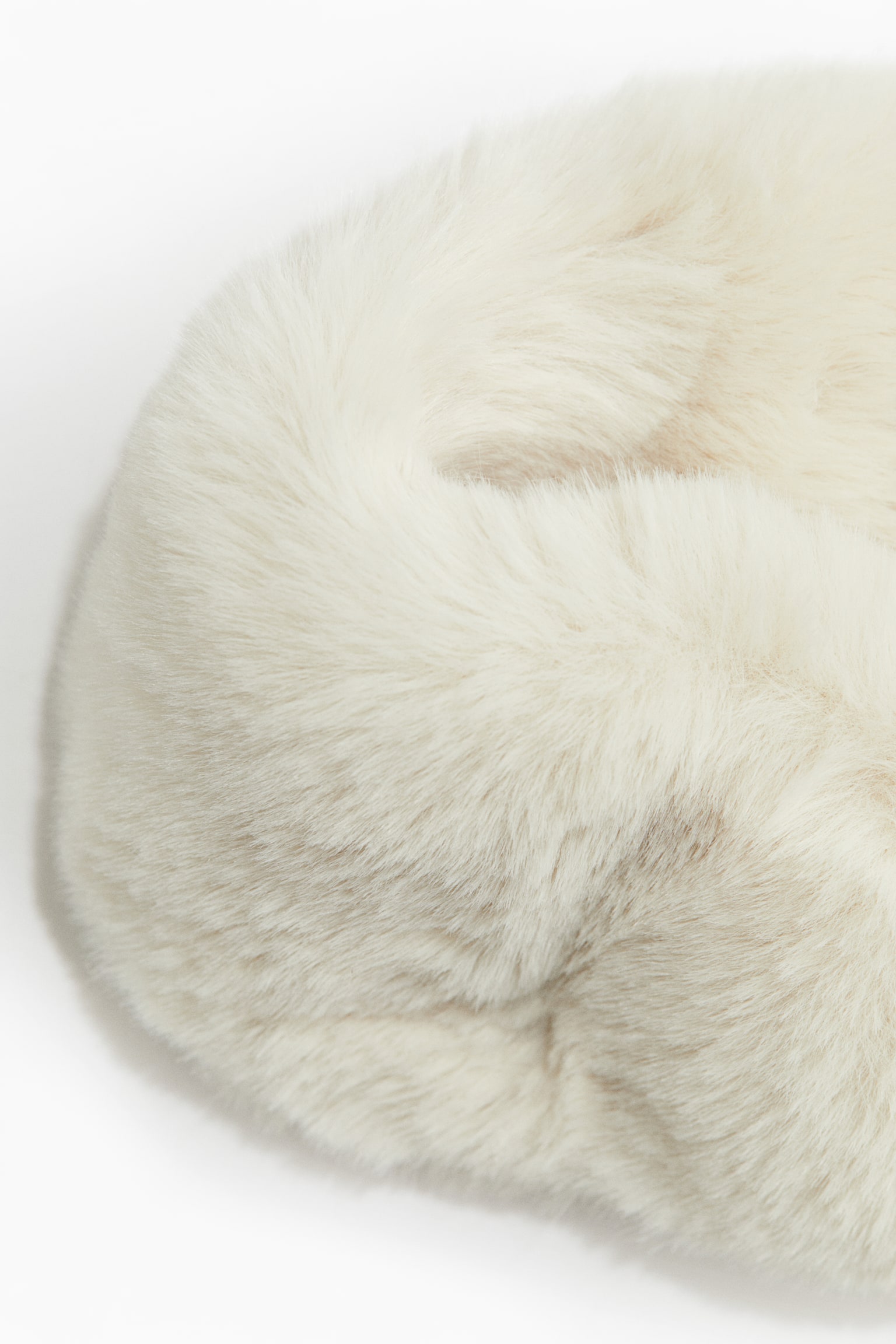 Flauschiges Stirnband - Hellbeige/Dunkelgrau/Dunkelbraun - 2