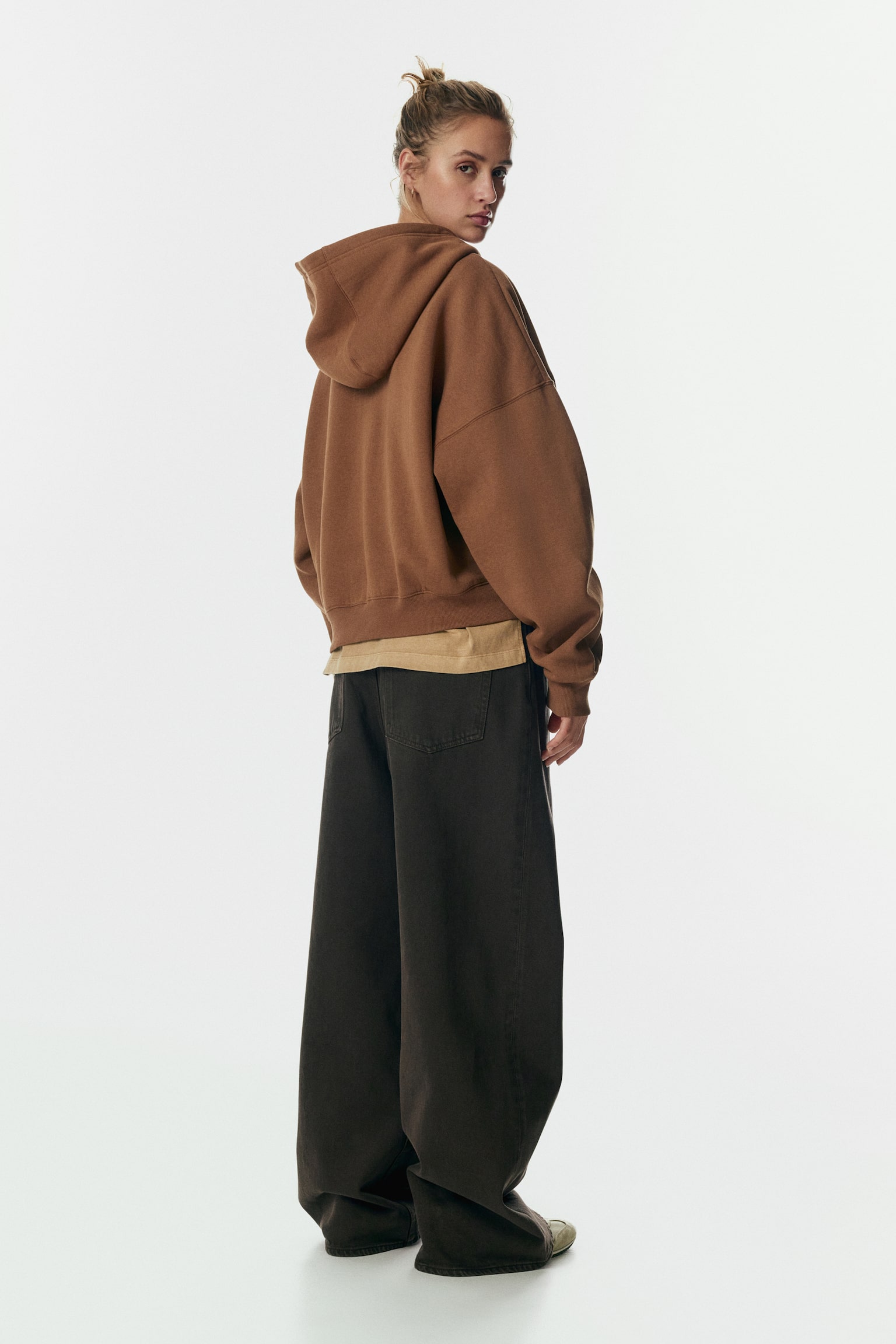 Hooded Jacket - Brown/Black - 6