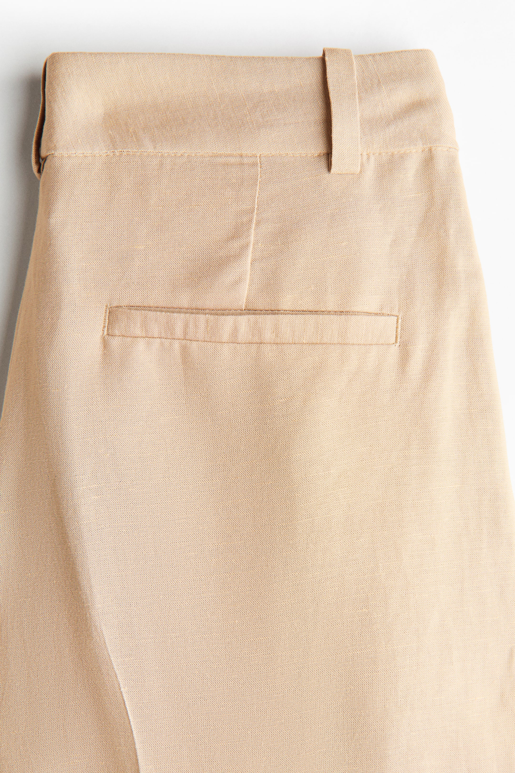 Wide-Leg Linen-Blend Culottes