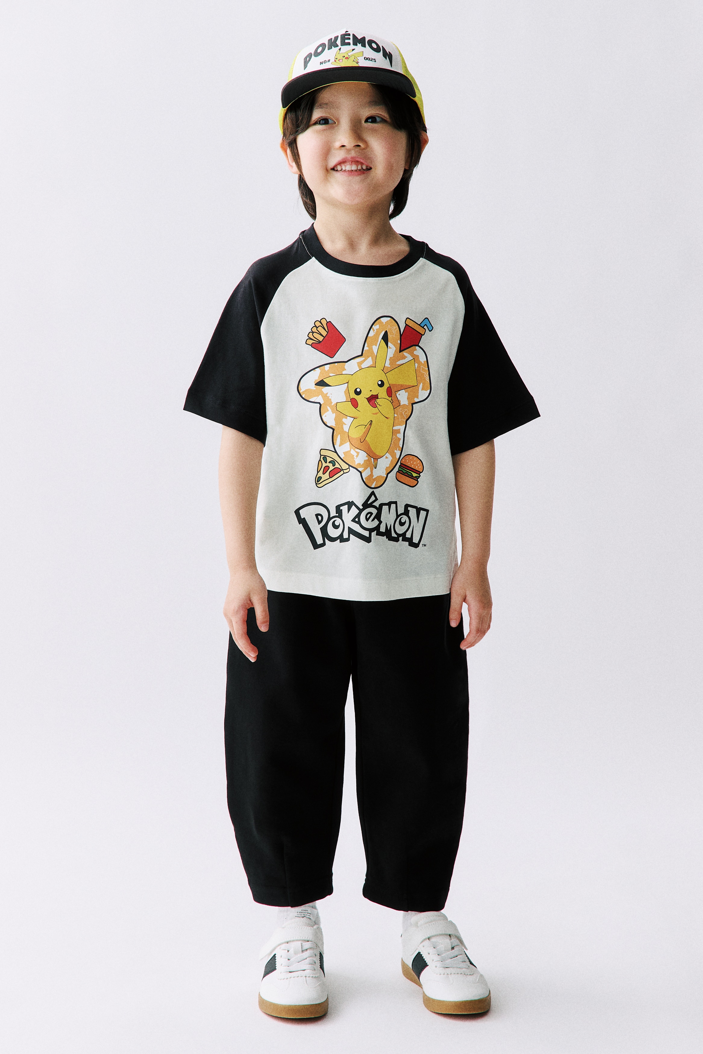 Printed T-Shirt - White/Pokémon/Black/Pokémon/Dark gray/Pokémon