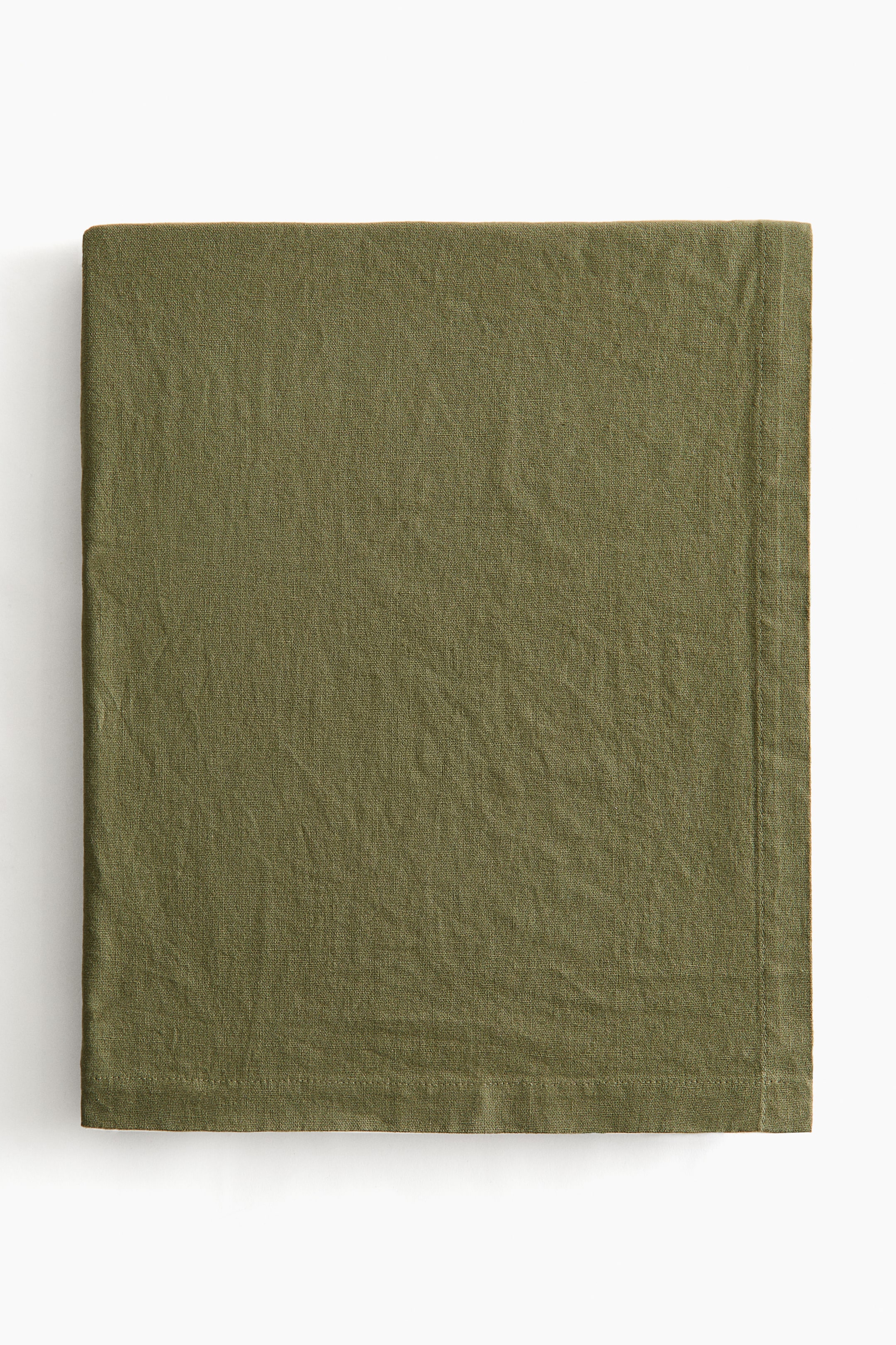 View larger image: Linen-Blend Tablecloth - Forest green - Home All | H&M US 2