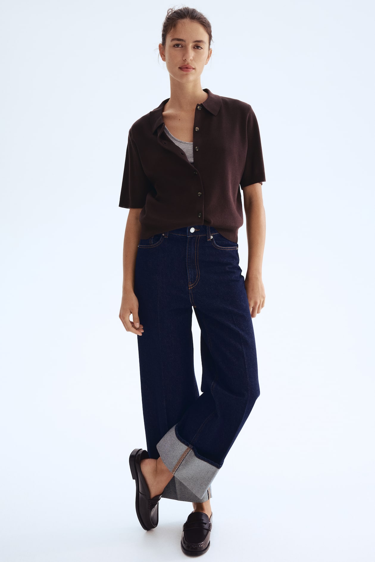 Cardigan with Collar - image 3