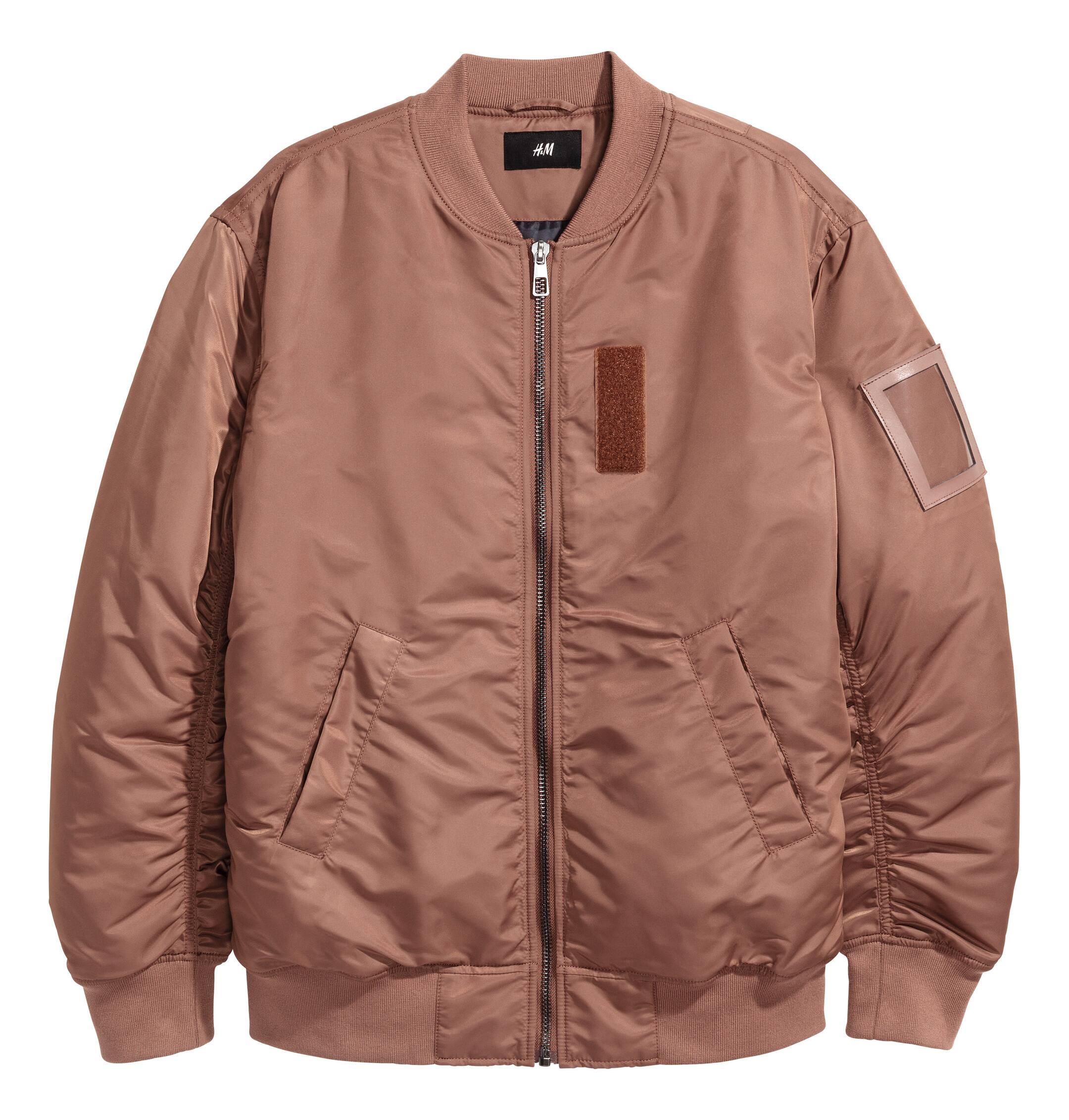 View larger image: Nylon Bomber Jacket - Light brown - Men | H&M CA 1