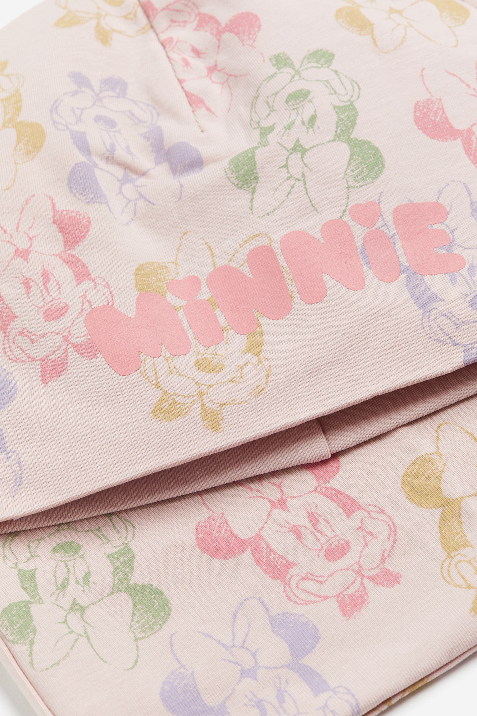 Print Beanie & Tube Scarf Set - Light pink/Minnie Mouse - 2