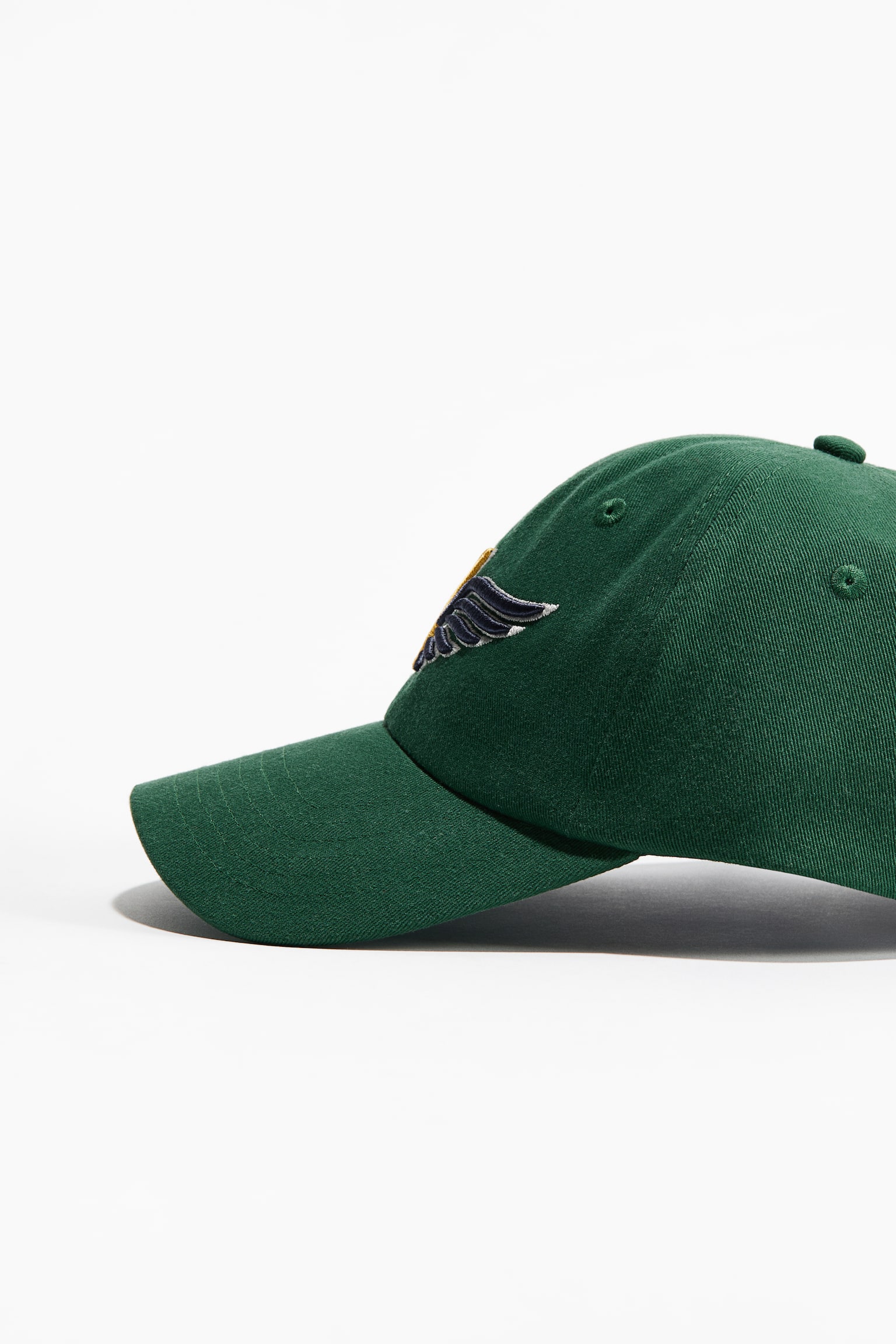 כובע מצחייה מטוויל כותנה - ירוק/A/שחור/Out of Office - 2