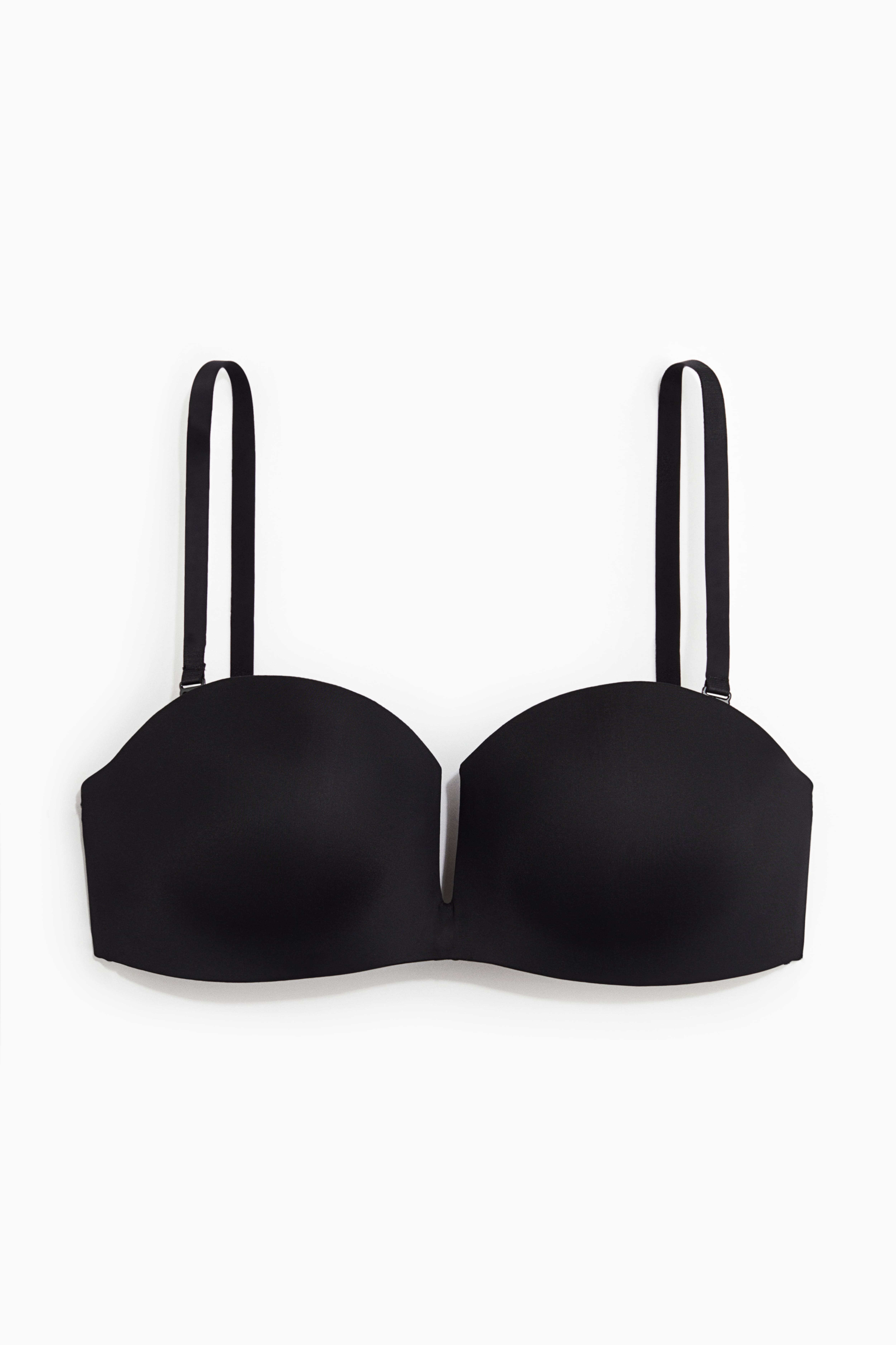 Microfiber Soft-Cup Padded Balconette Bra