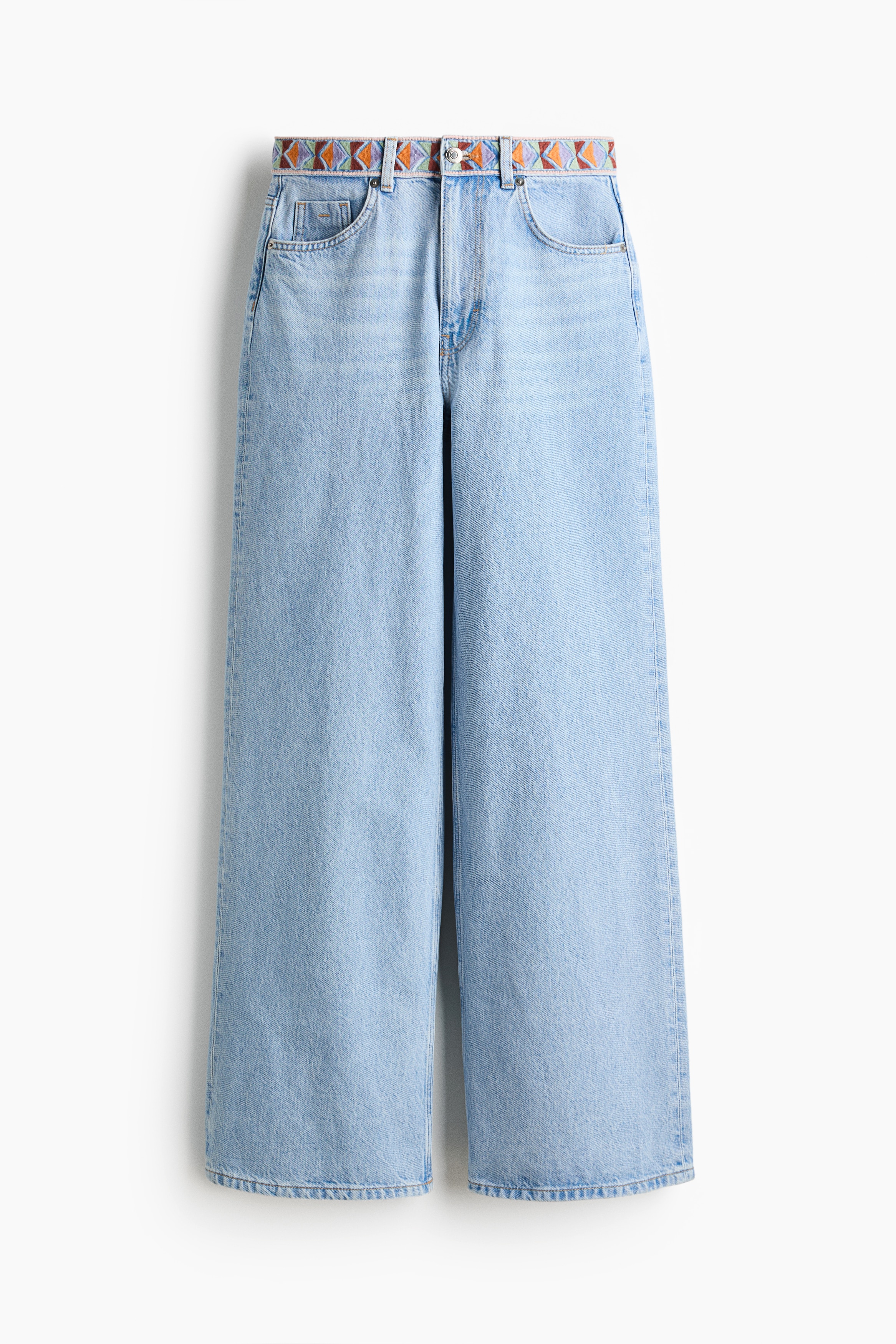 Wide Ultra High Jeans - Bleu denim clair