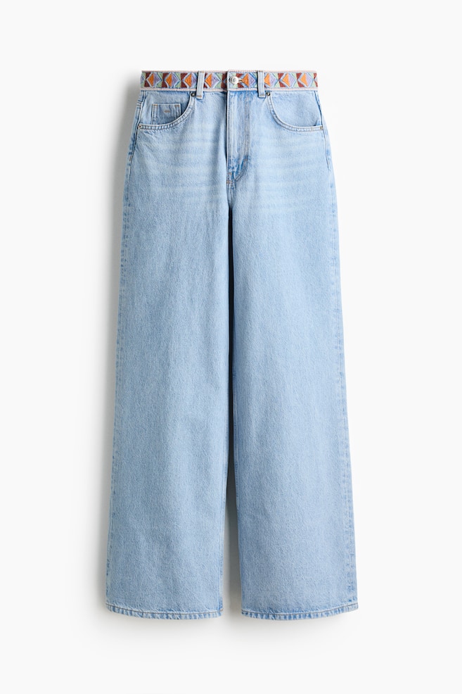 Wide Ultra High Jeans - Helles Denimblau - 1
