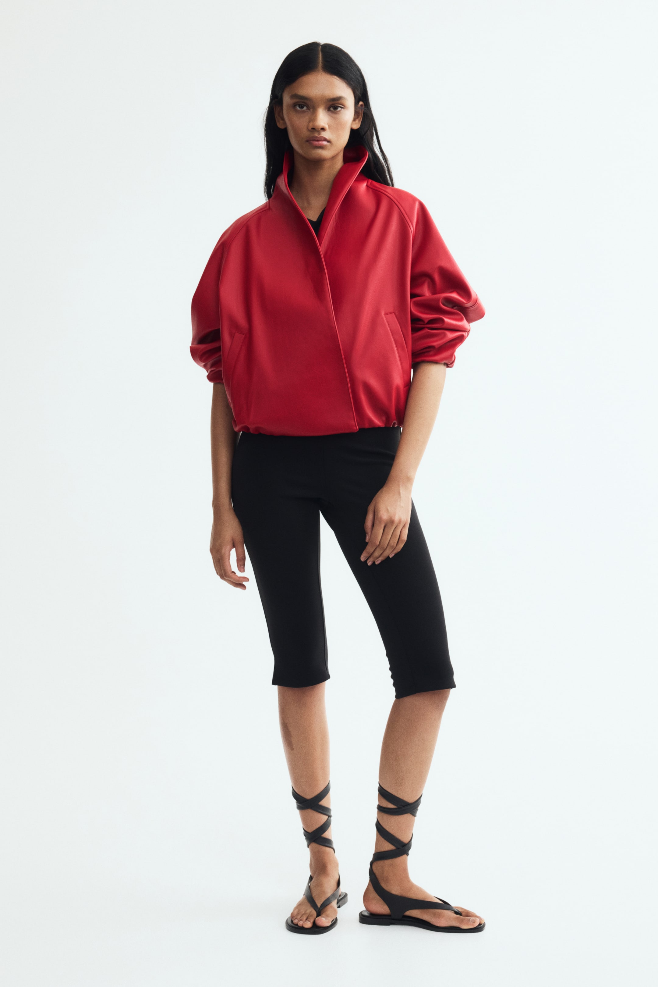 Coated Shawl-Collar Jacket