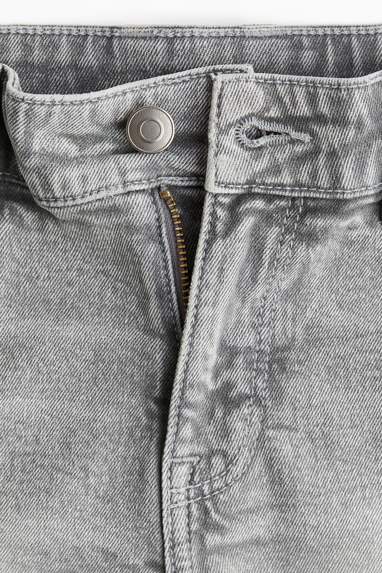 Denim Mini Shorts - image 4