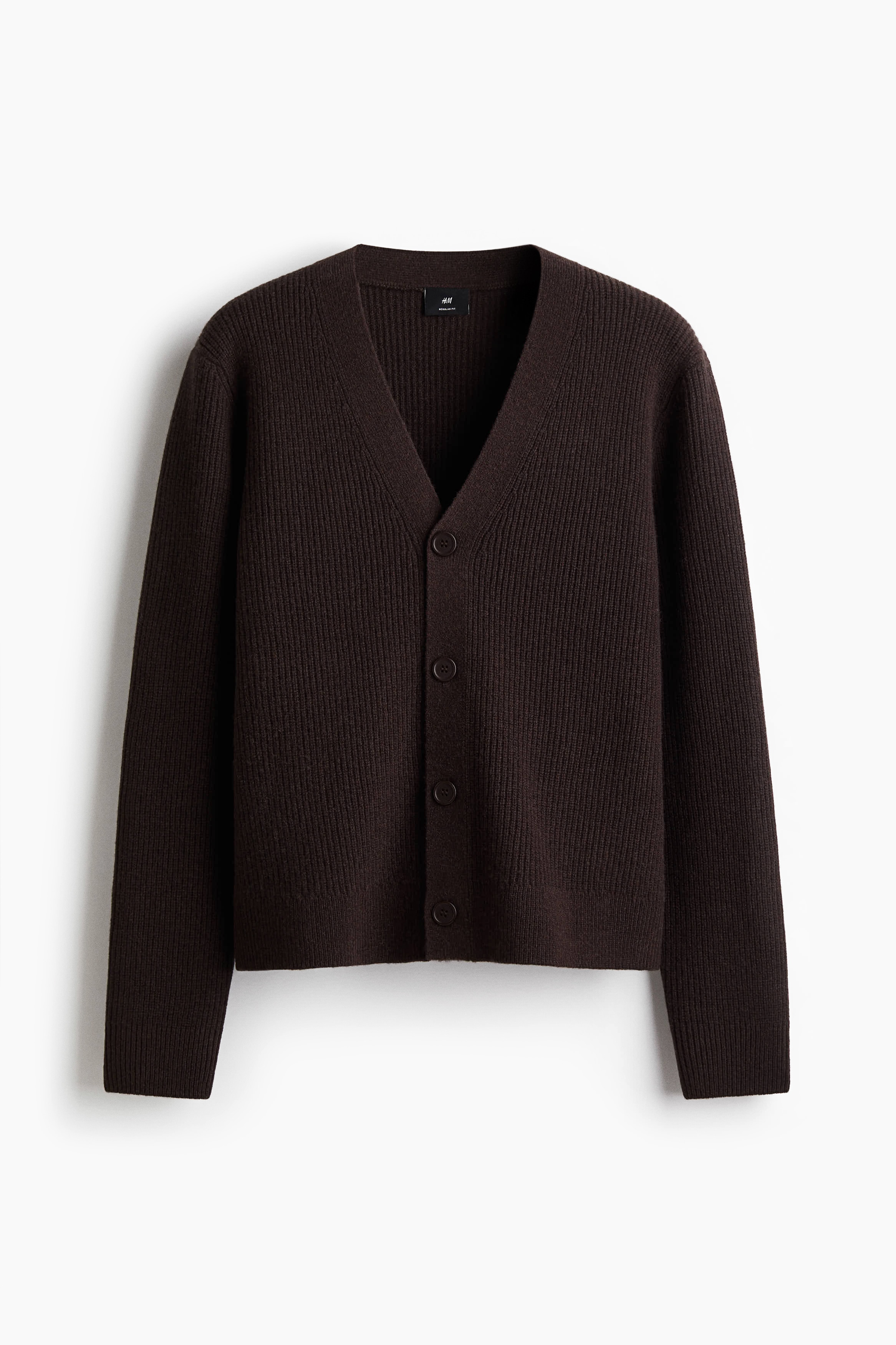 Regular Fit Wool cardigan - Brown/Dark beige/Dark blue/Black/Dark grey/Forest green