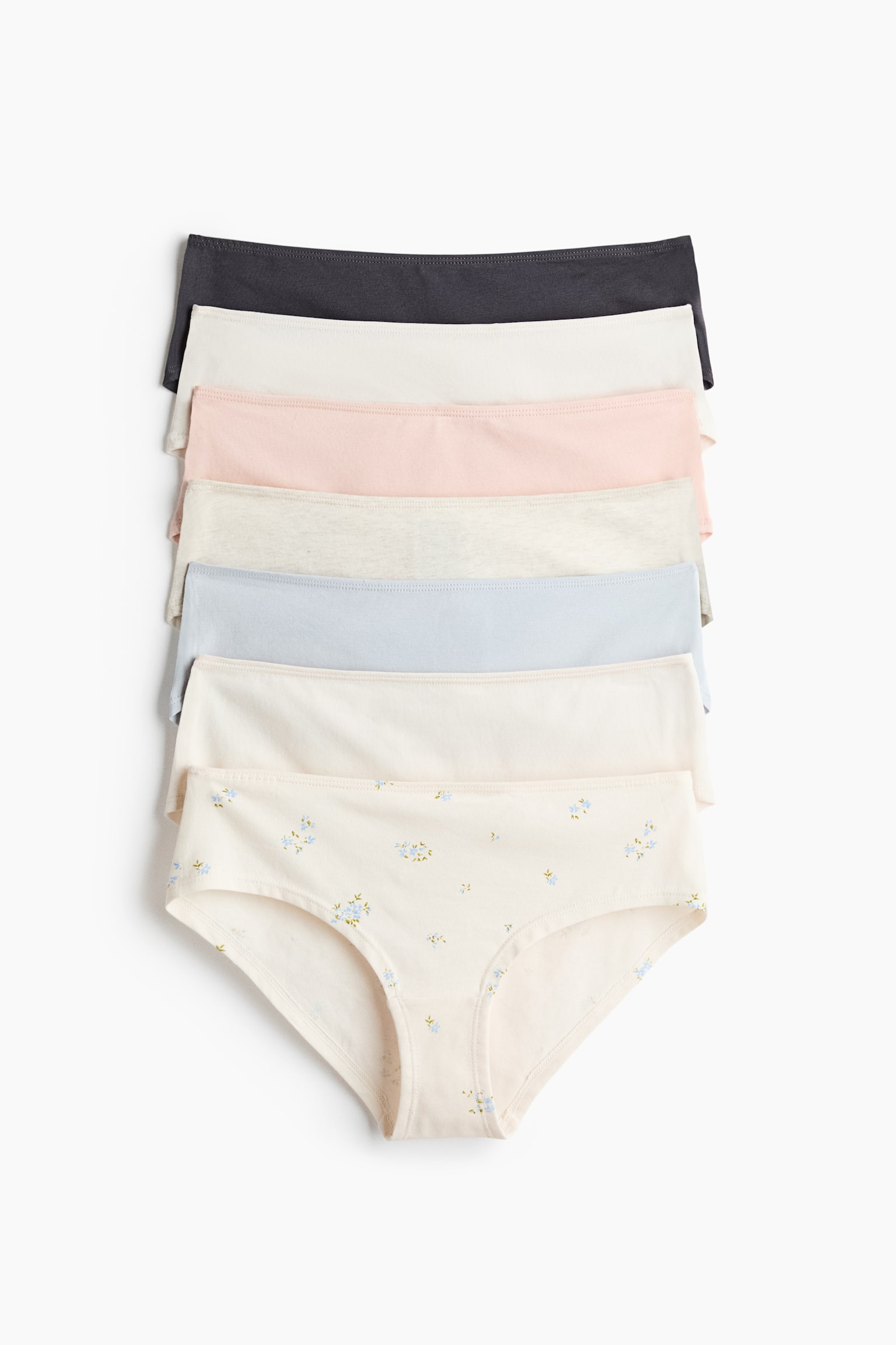 7-pack hipster briefs - Cream/peach pink/Light beige melange/light pink/Burgundy/days of the week/Light blue/dark blue