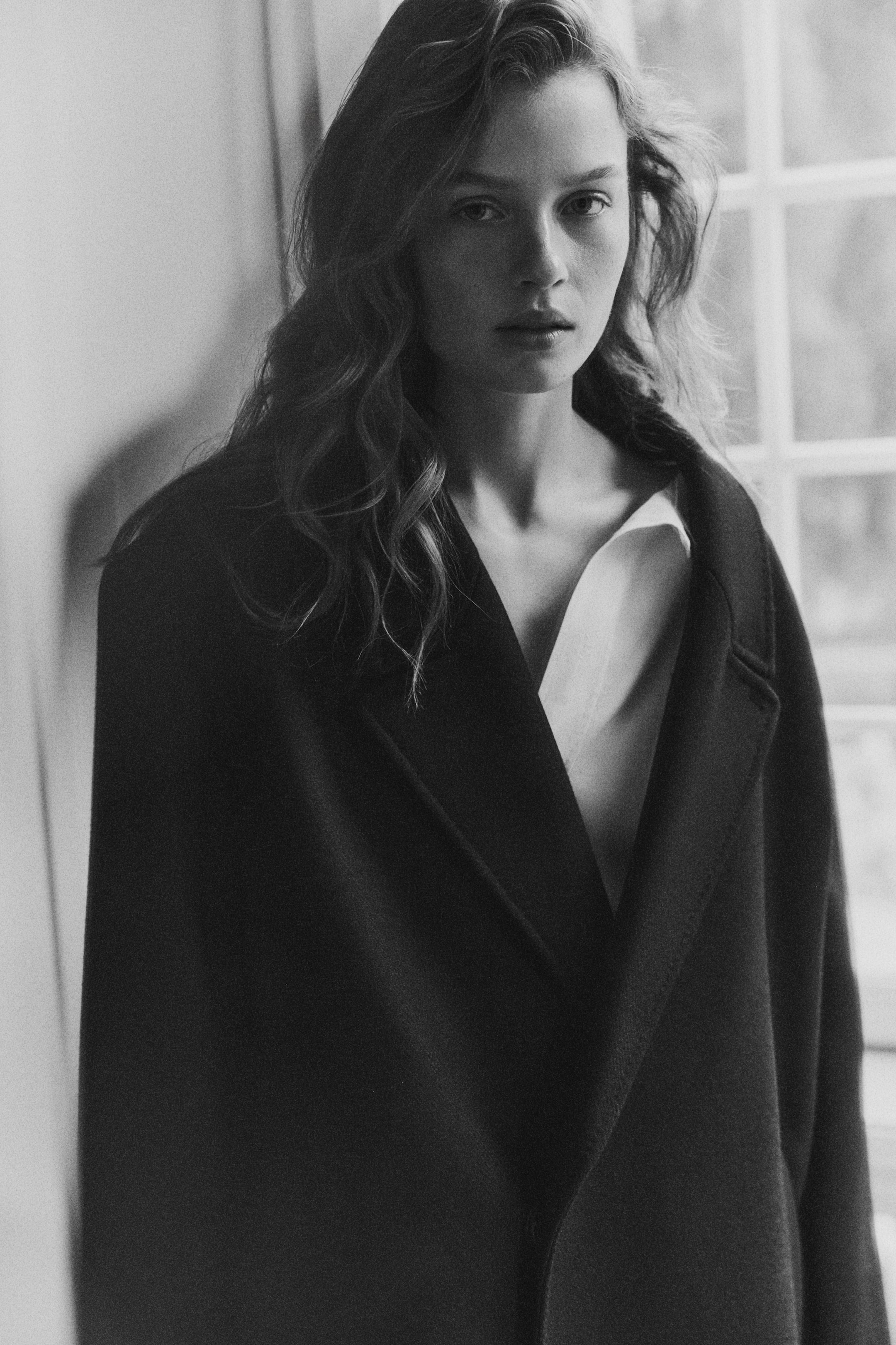 Se større billede: Oversized frakke i uldblanding - Sort - DAME | H&M DK 3