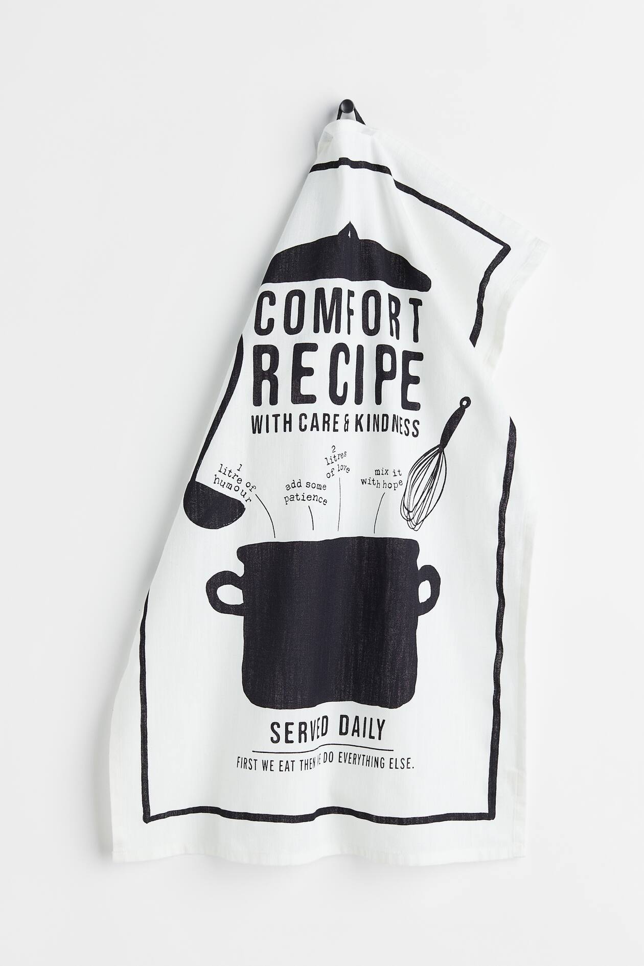 Printed Tea Towel Recipe Home All H&M US