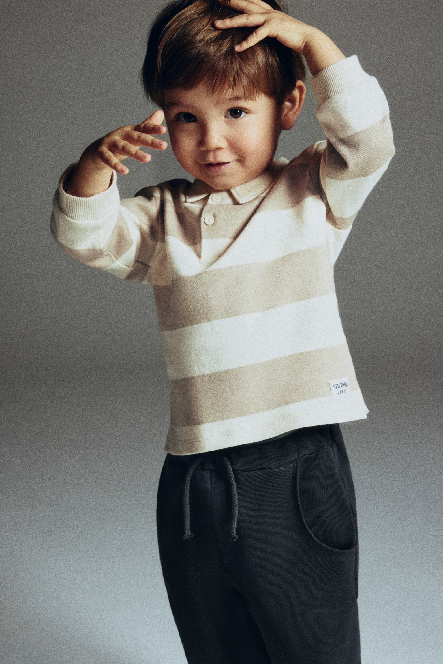 Sweatshirt joggers - Dark grey/Light beige/Dark green - 5