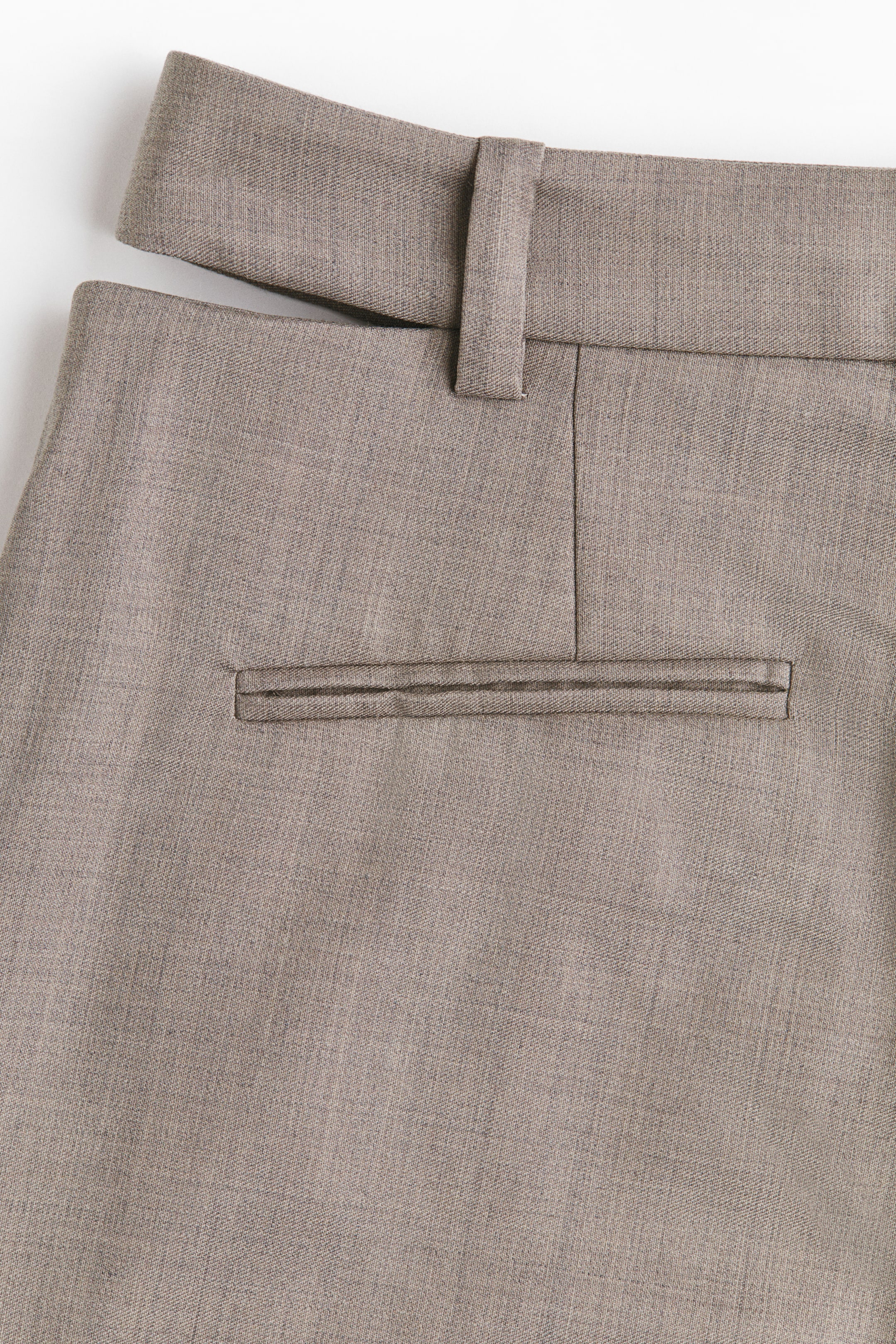 Wool-Blend Cutout Pants