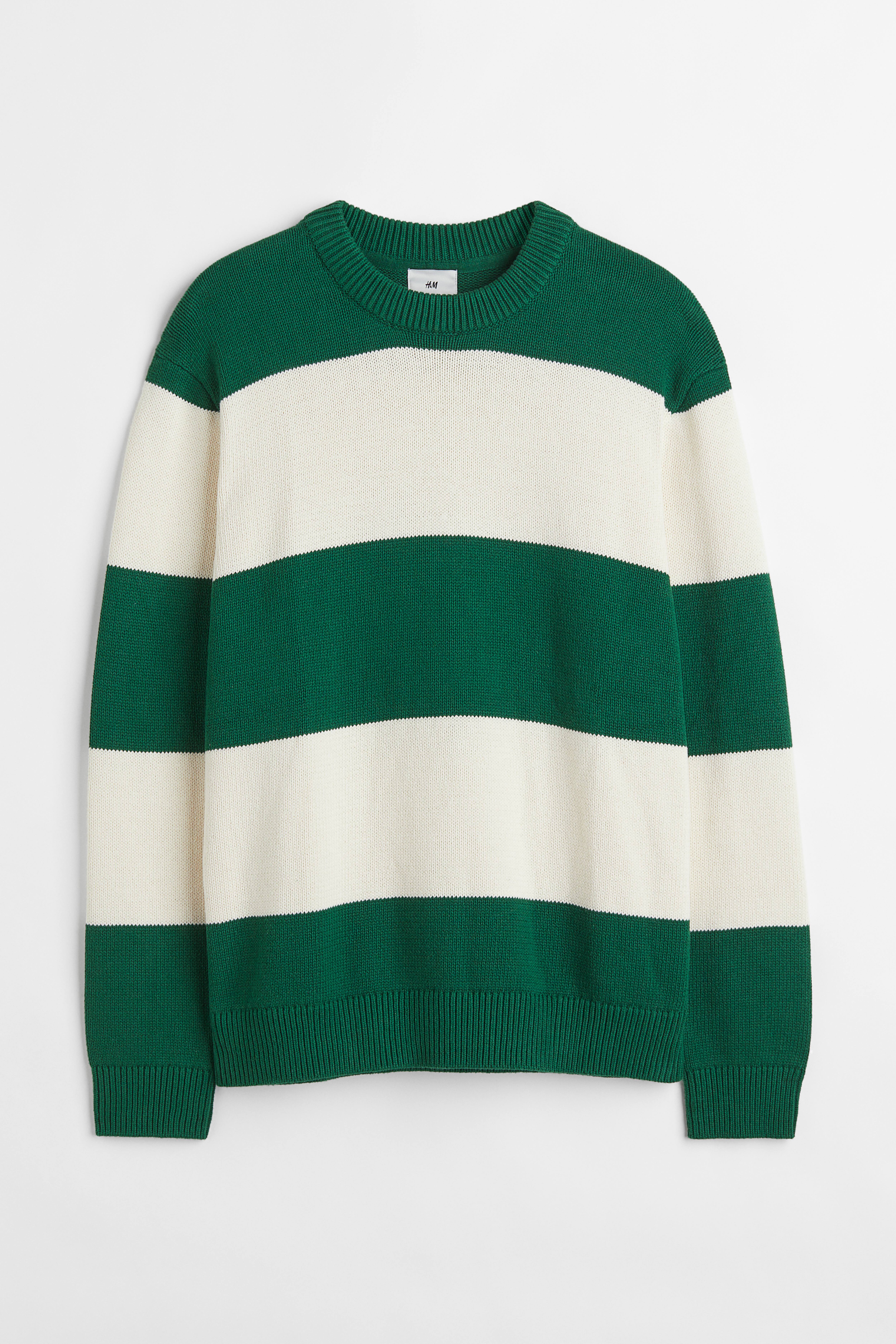 Green shops striped sweater