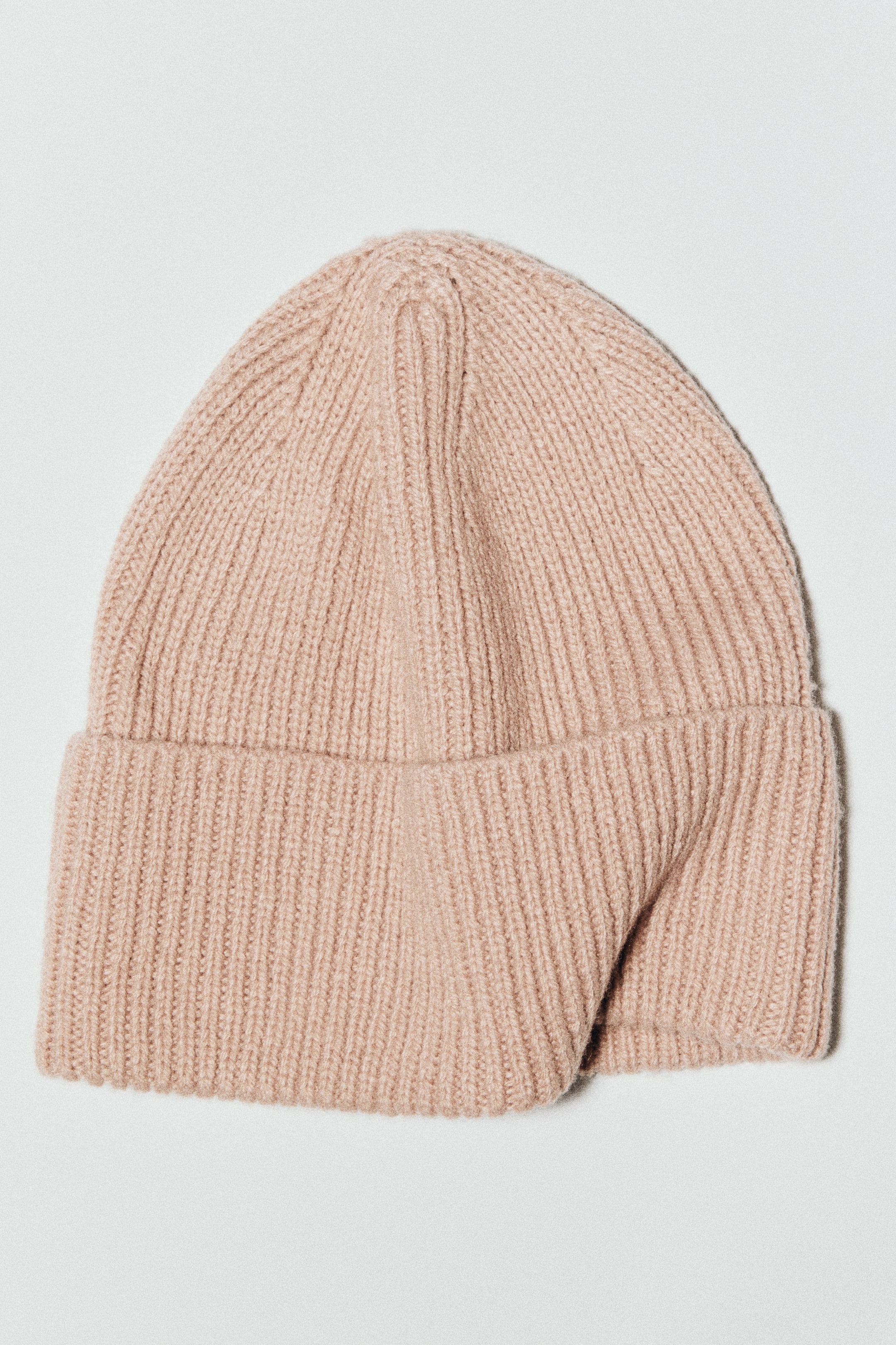 View larger image: Rib-knit beanie - Peach pink - Ladies | H&M GB 1