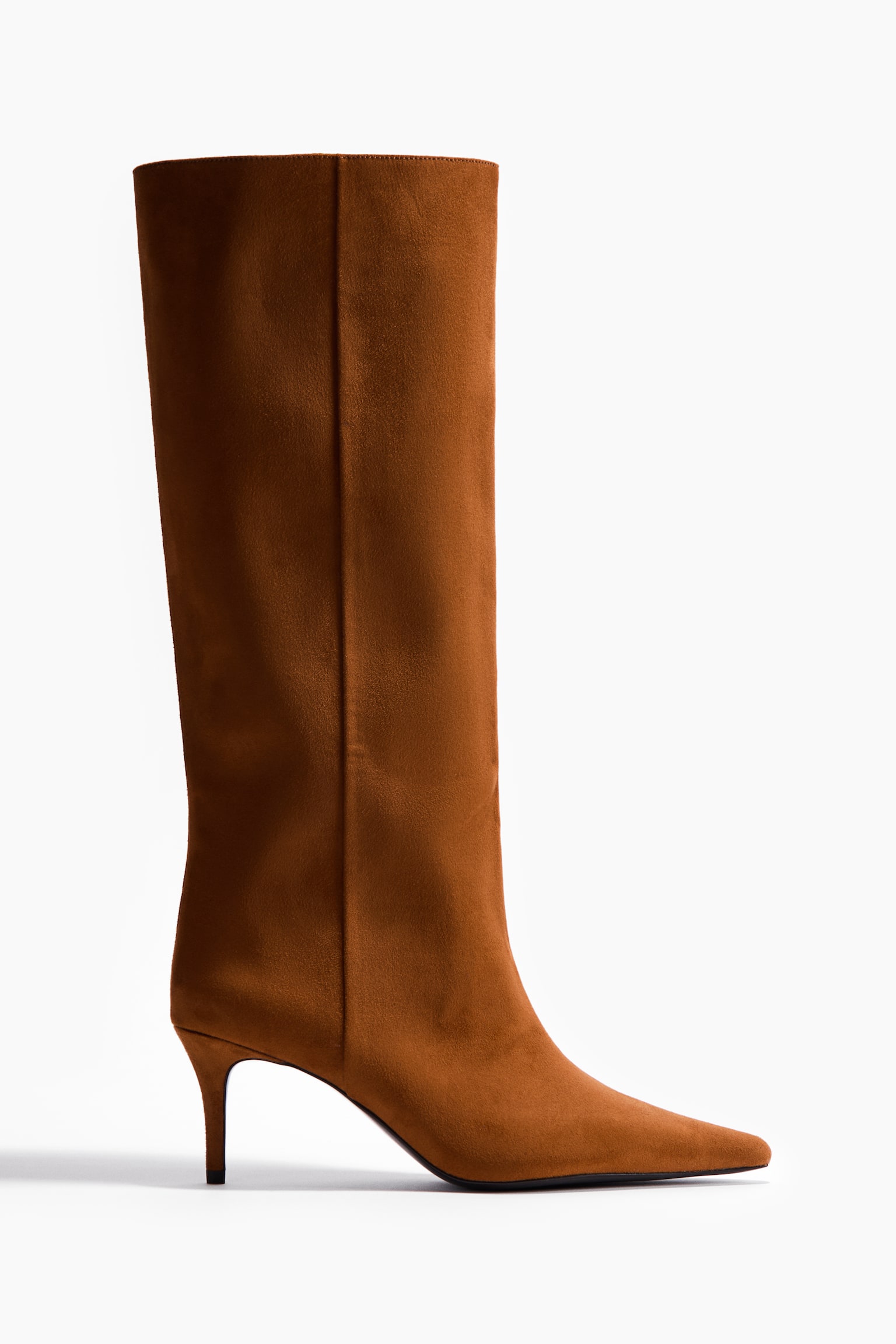 Knee-high boots - Brown/Black/Dark brown/Beige/Snakeskin pattern - 2