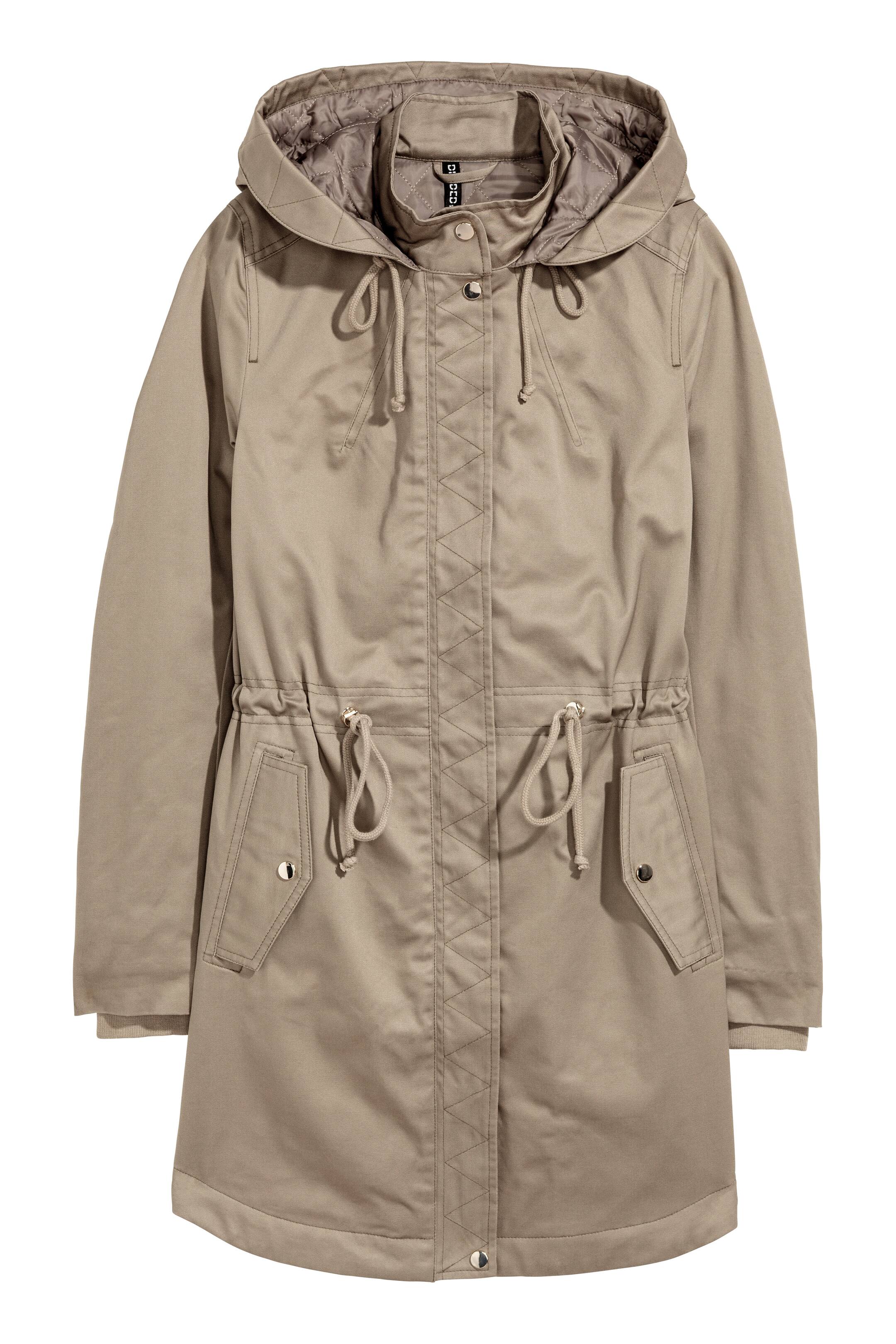 View larger image: Padded Parka - Taupe - Ladies | H&M CA 1