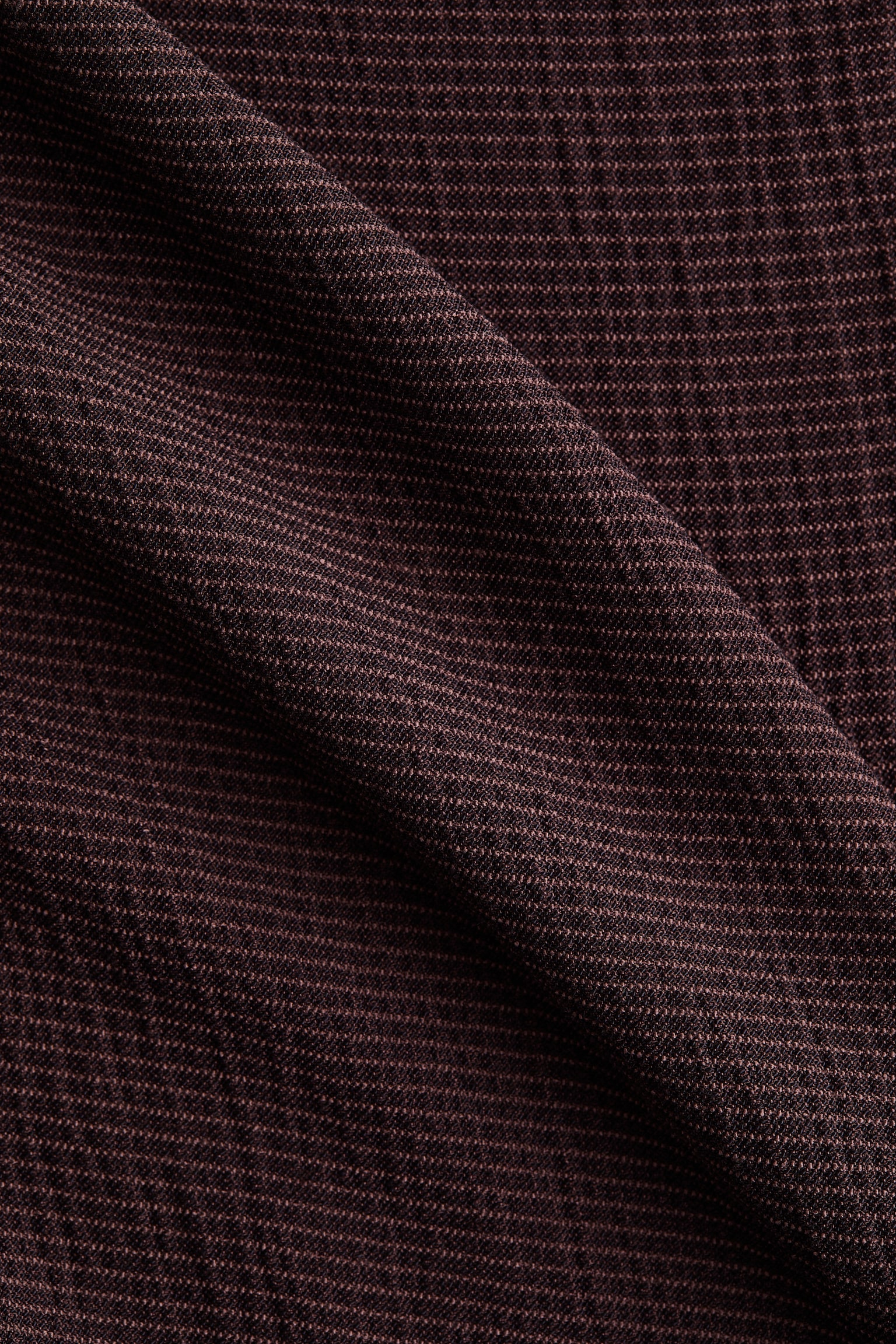 Женский топ H&M Textured Tie-Belt Top, цвет: Тёмный коричневый — фото 2