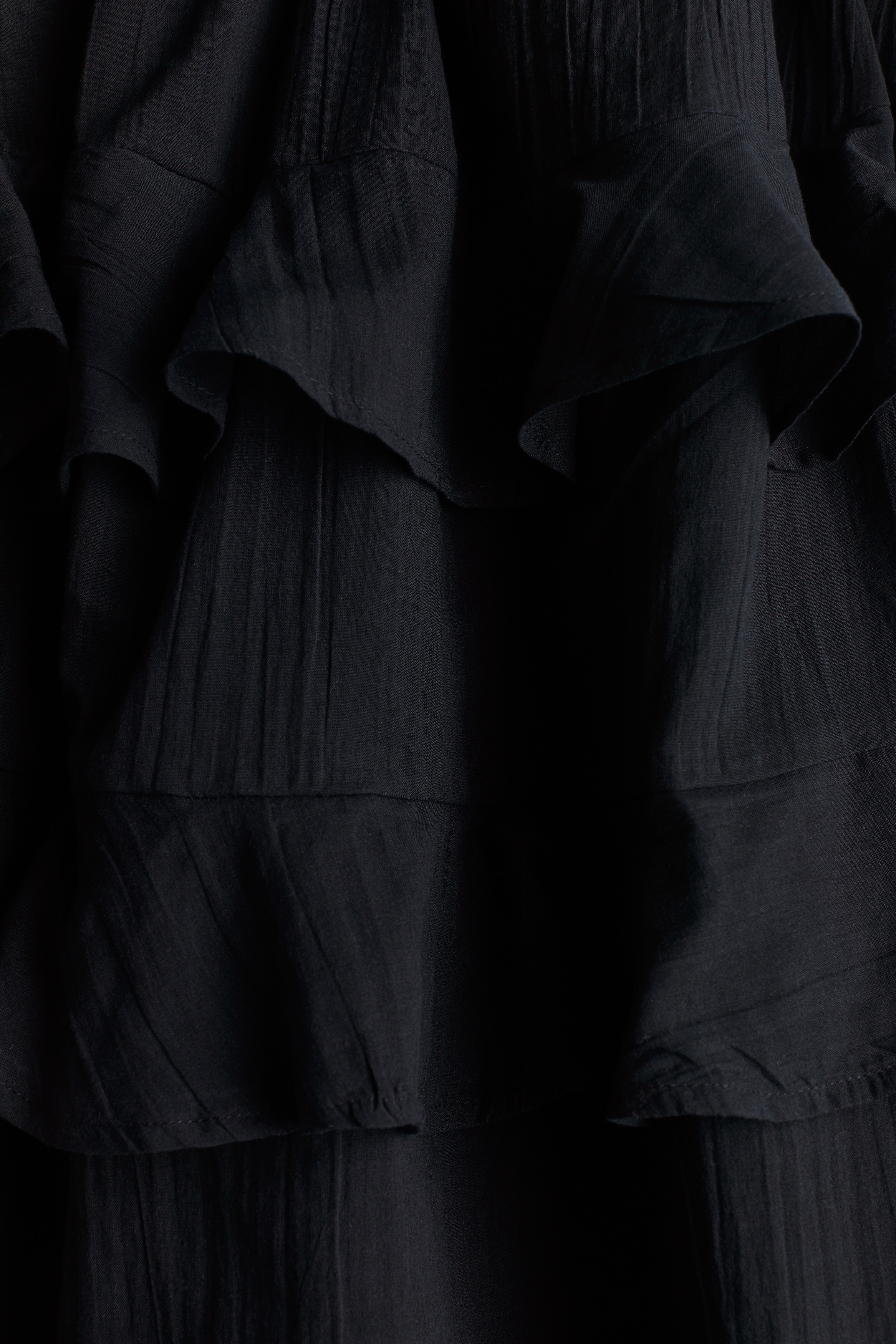 Flounced cotton dress