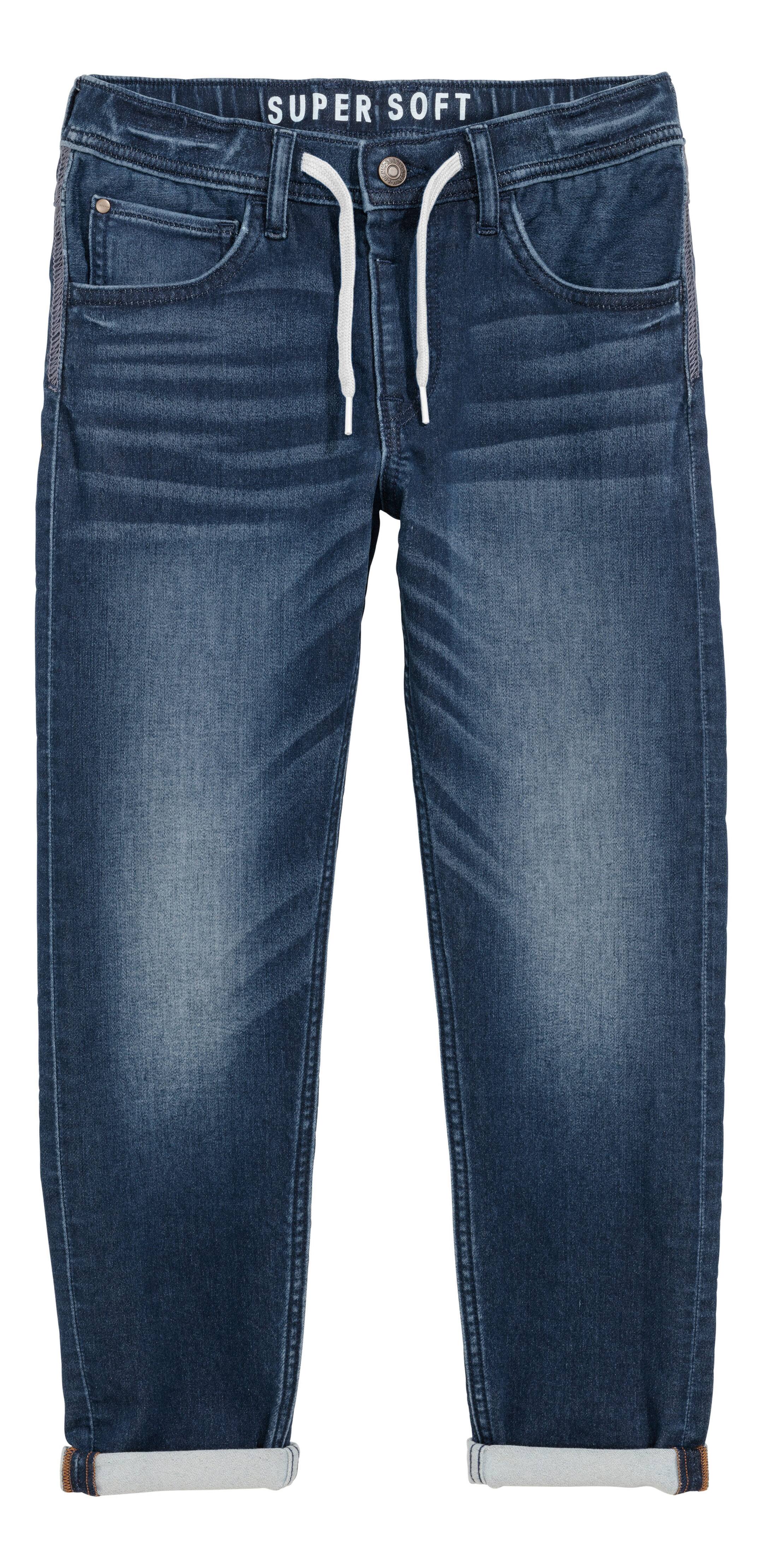 View larger image: Super Soft denim joggers - Dark denim blue - Kids | H&M GB 1