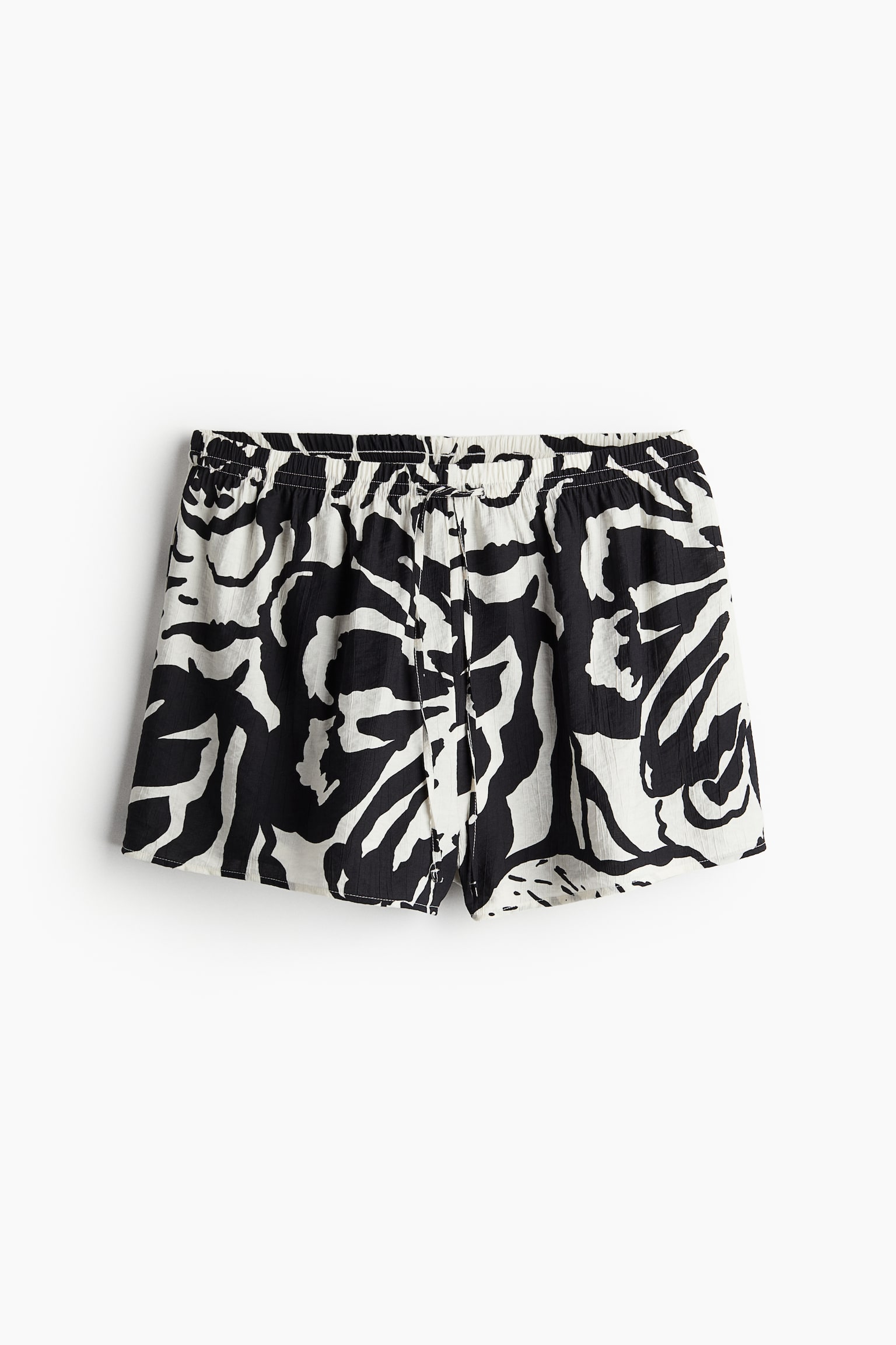 Beach Shorts - Black/White pattern - 2