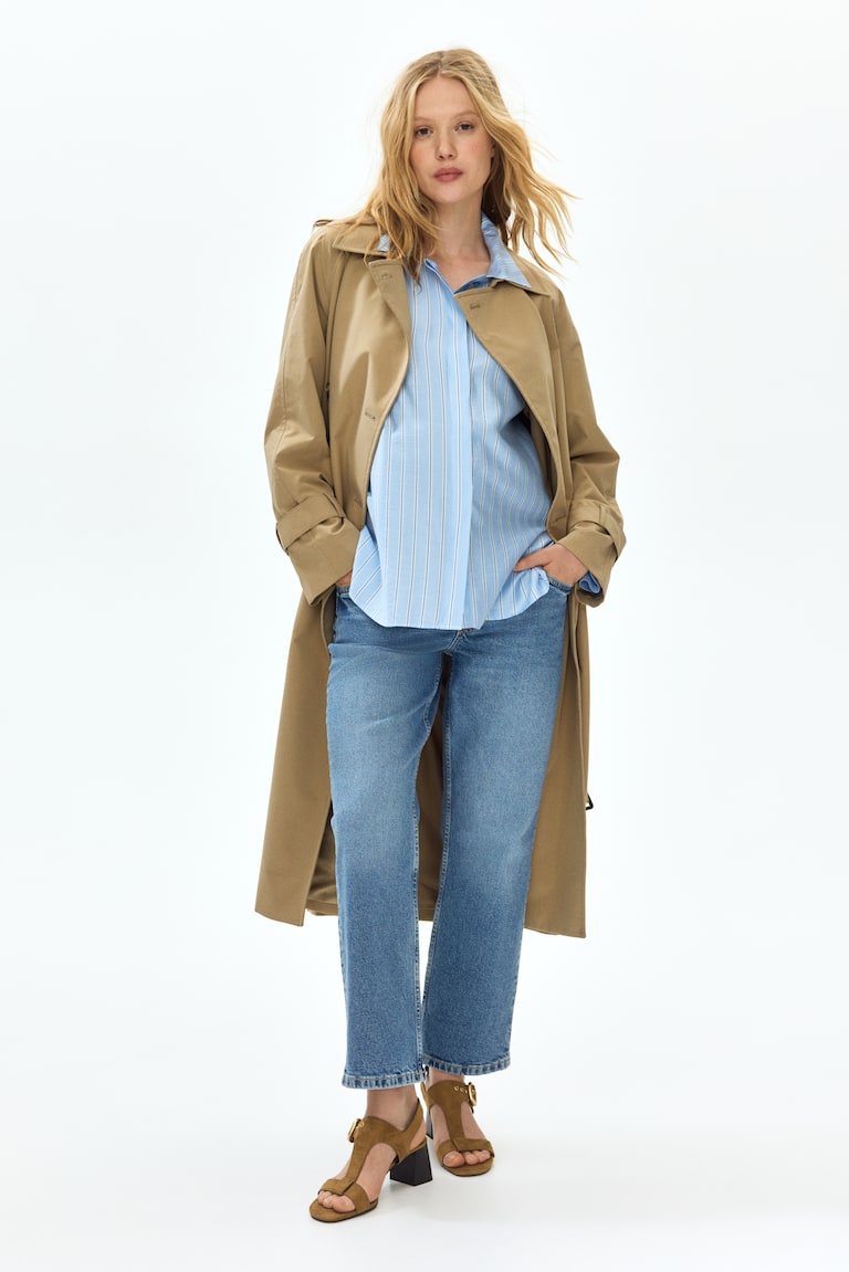 MAMA Straight Ankle Jeans
