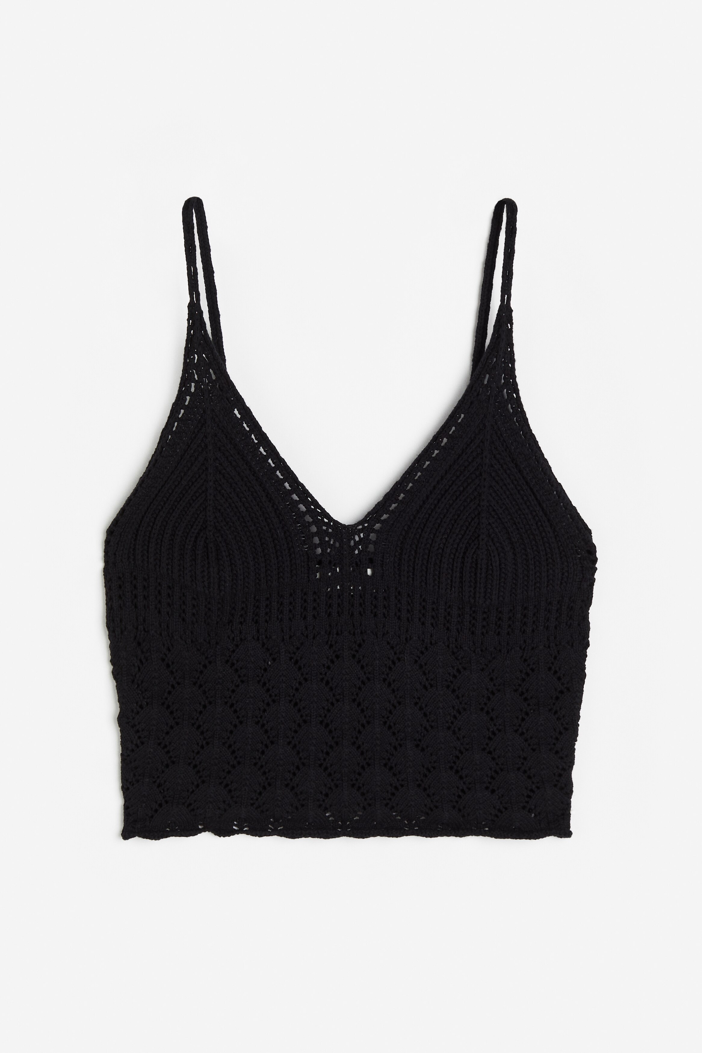 pull and bear top crochet