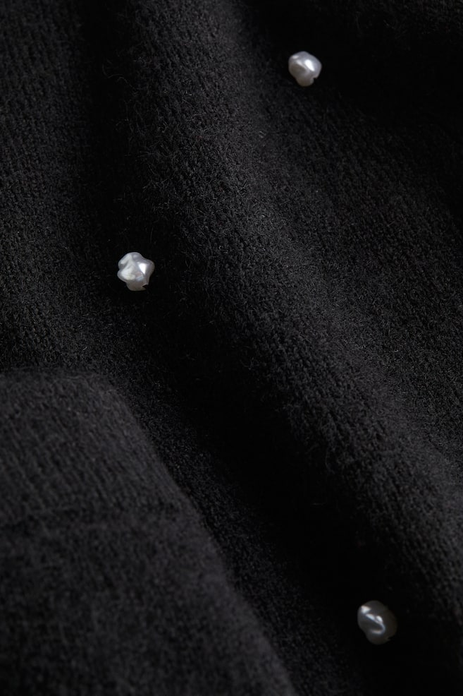 MAMA 2-piece knitted set - Black/Grey marl - 4