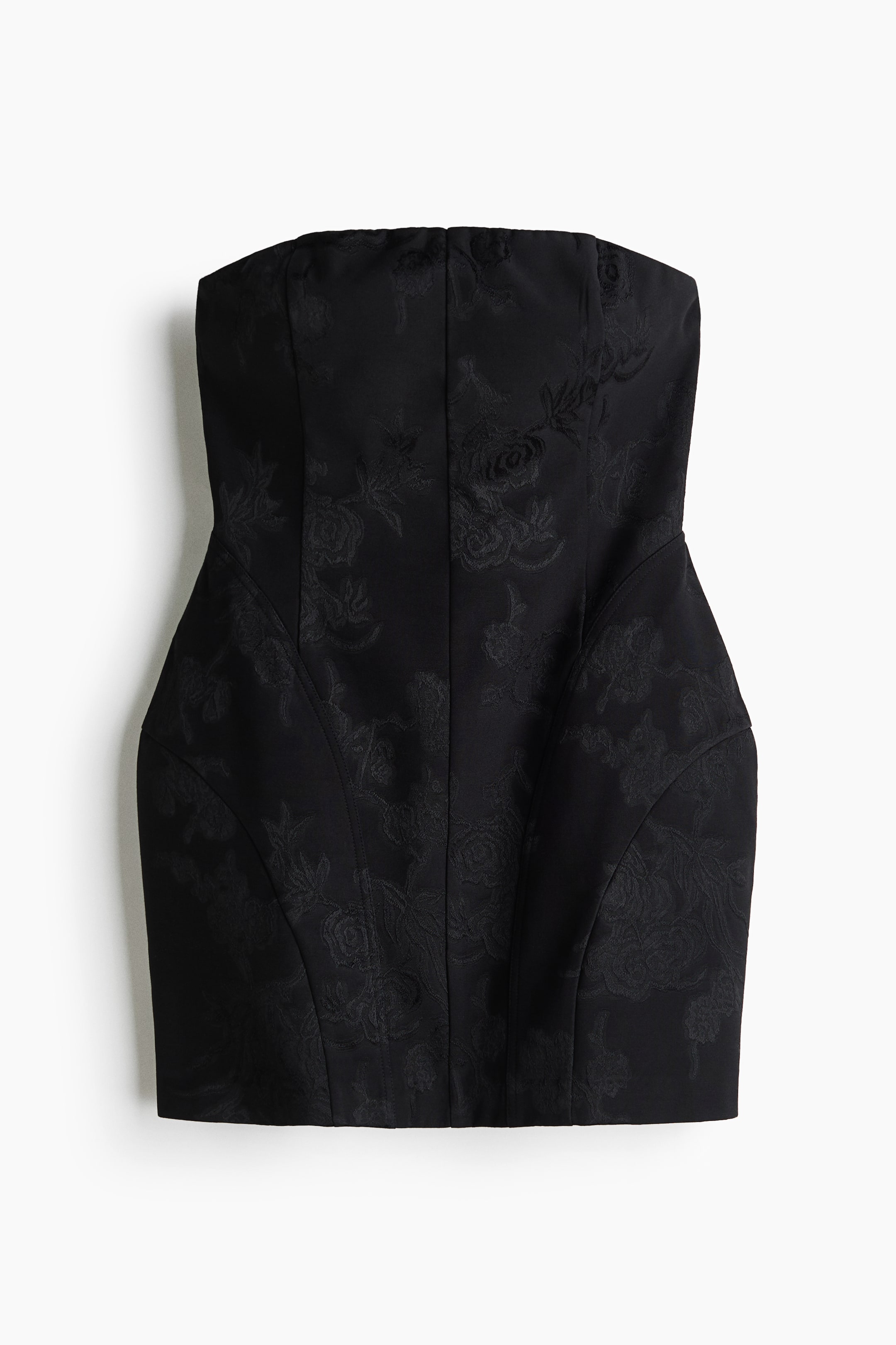 Jacquard-Weave Bandeau Dress