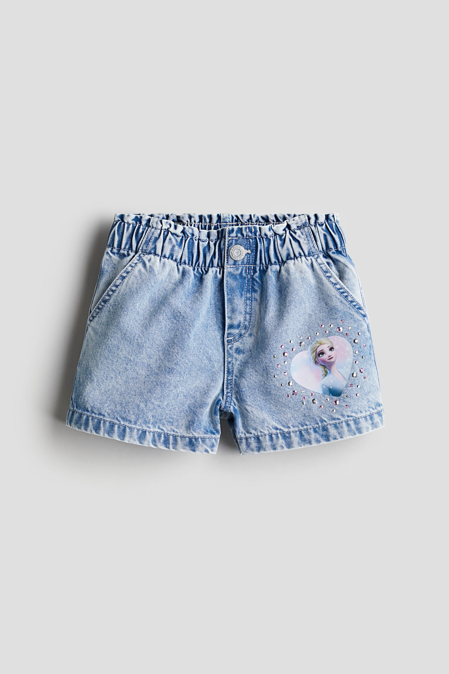 Loose Fit Denim Shorts - Light denim blue/Frozen/Light denim blue/SmileyWorld®/Denim blue/Minnie Mouse/Light pink/Care Bears/Light denim blue/Disney/Denim blue/Disney - 1