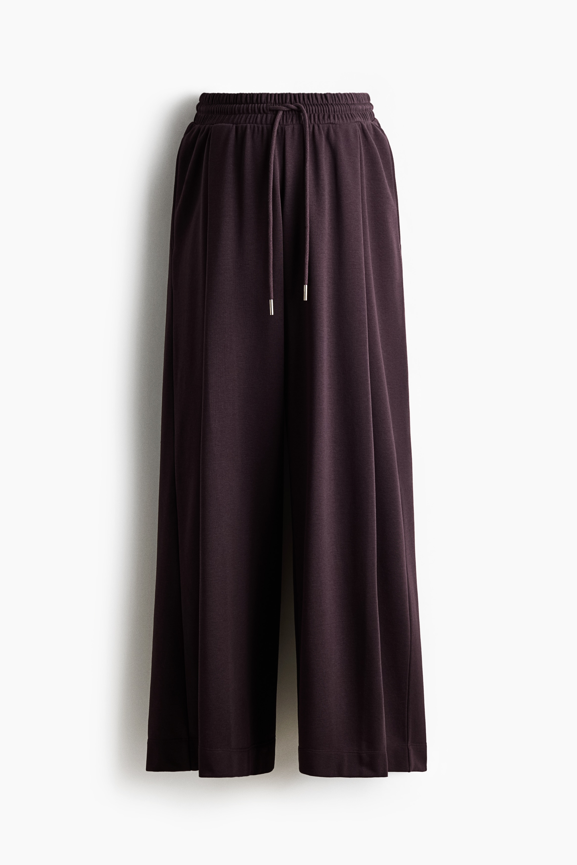MAMA Pleat-detail drawstring trousers - Dark purple