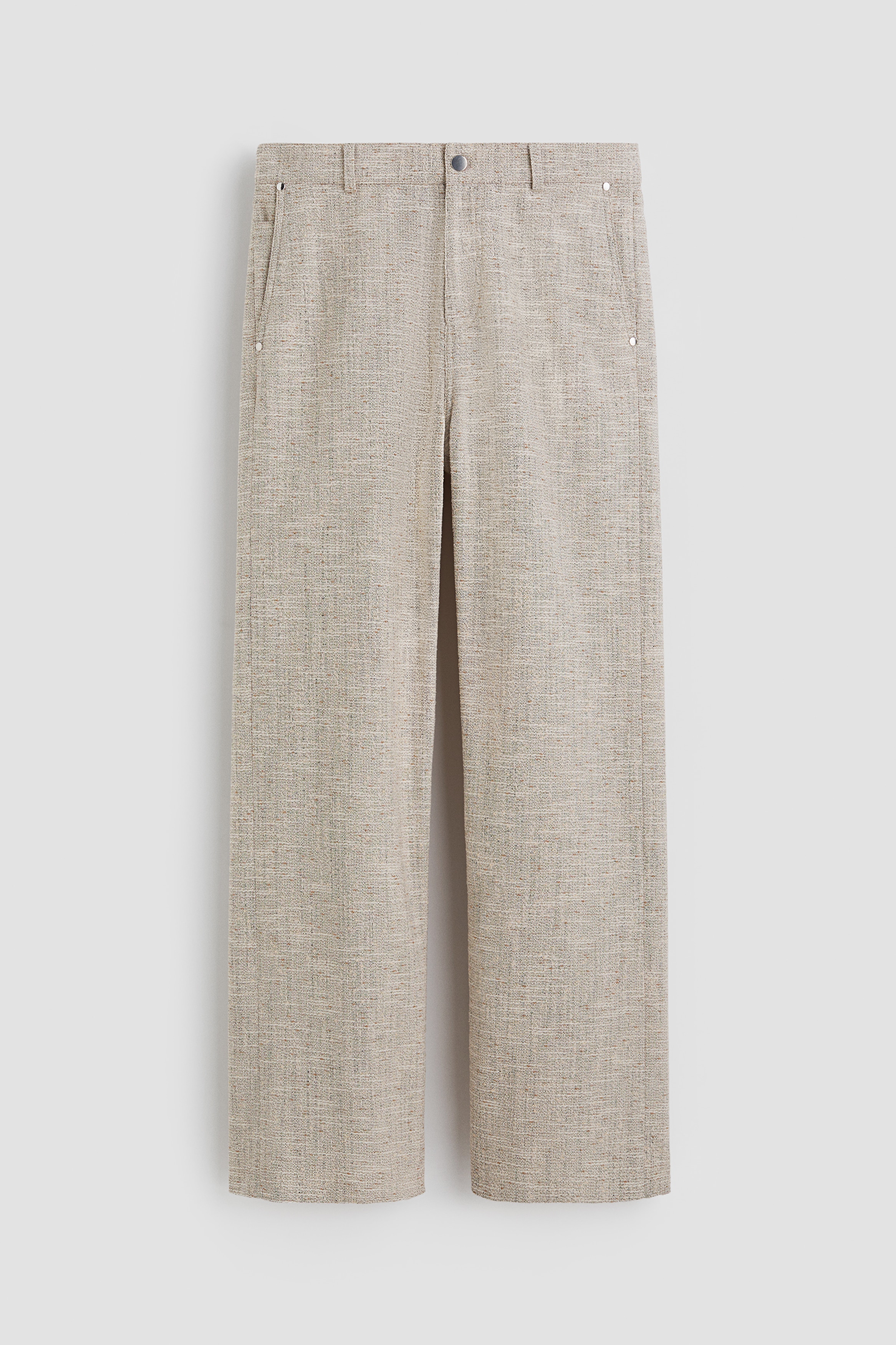 Pantalon 5 poches en tissu texturéModèle