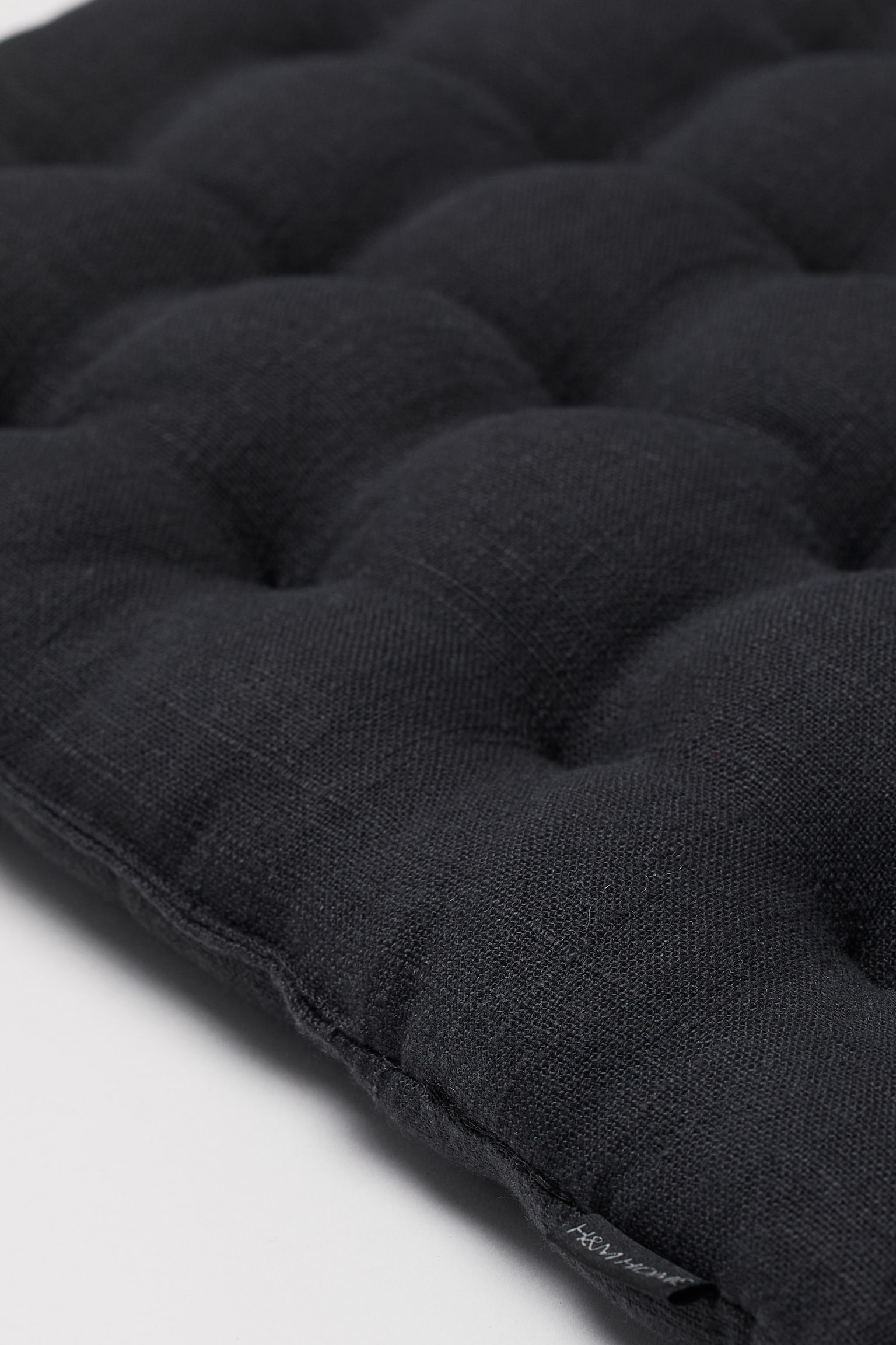 Linen blend seat cushion - Anthracite grey - 2