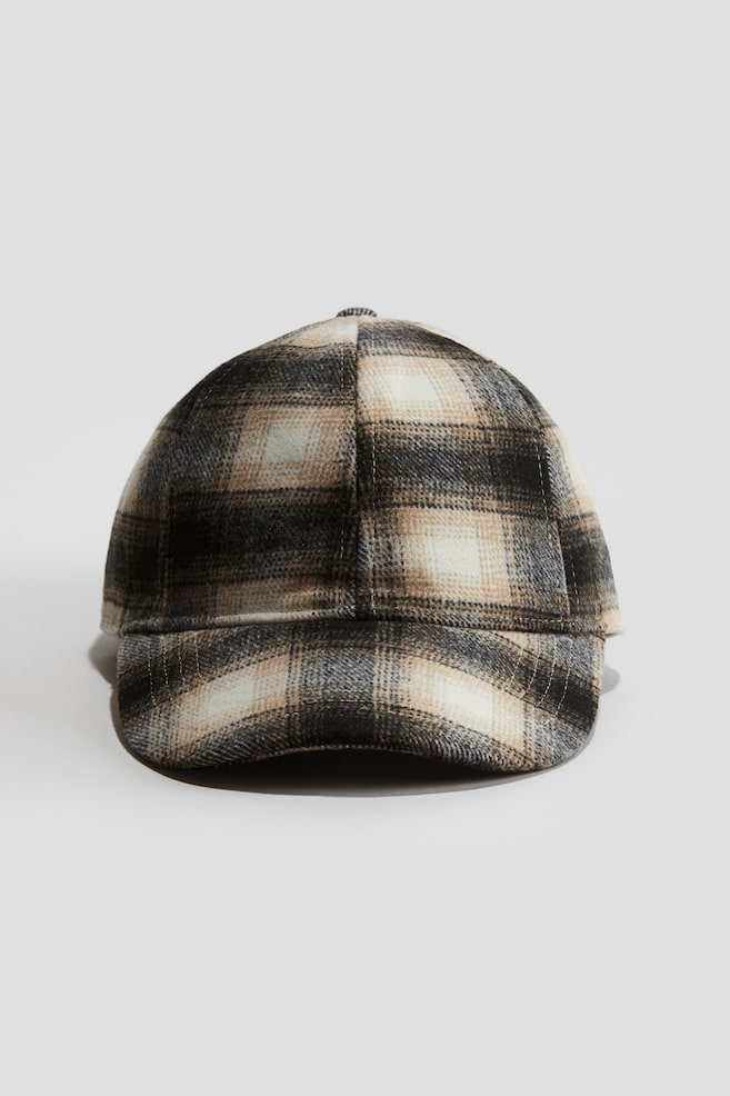 Cap - Beige/Checked - 1