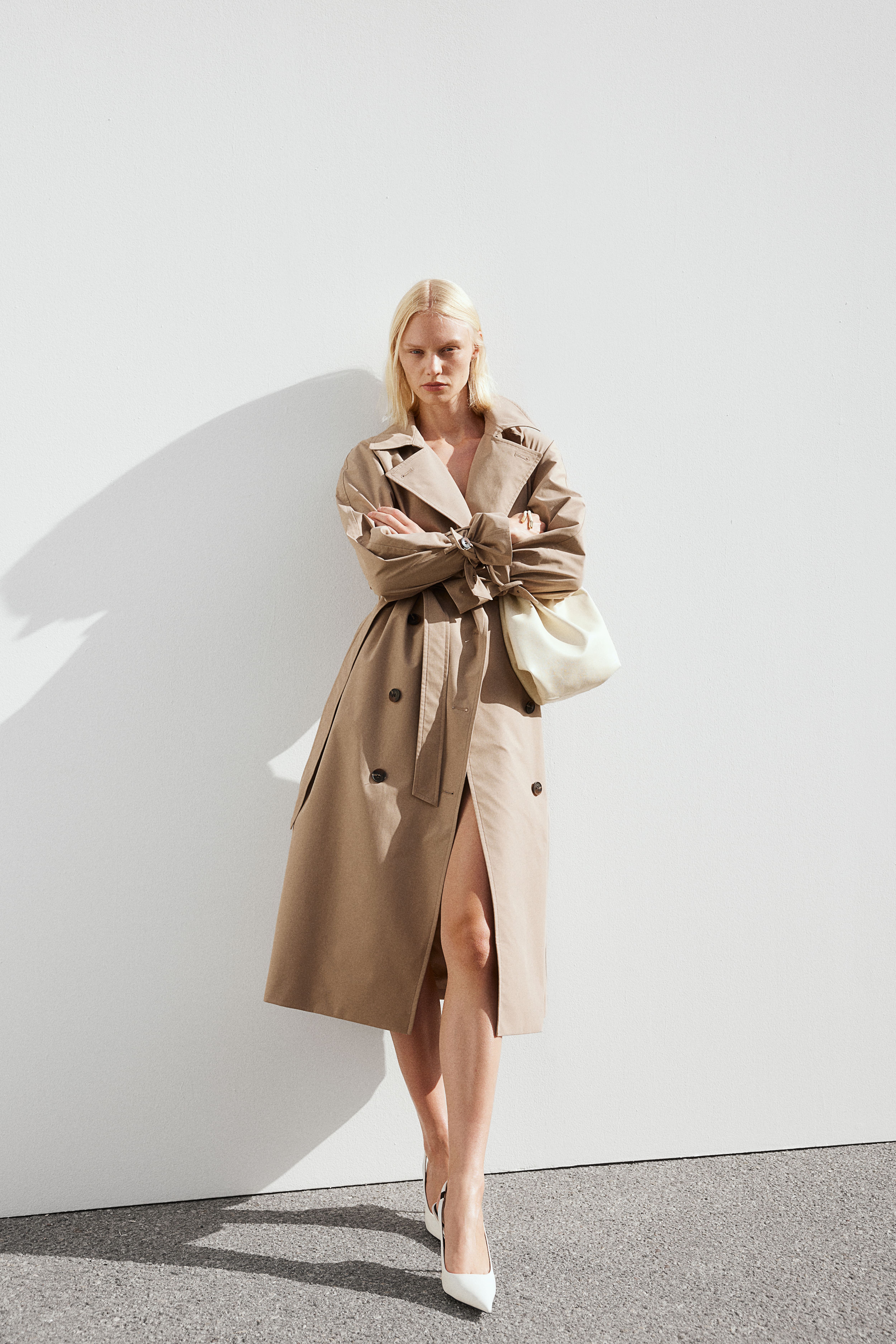 H&m tan trench coat hotsell