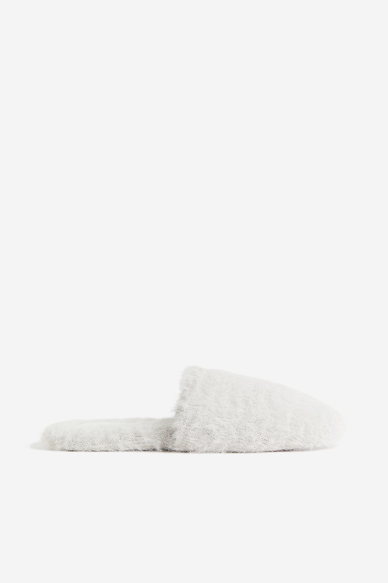 Fluffy Slippers - Light grey - 1