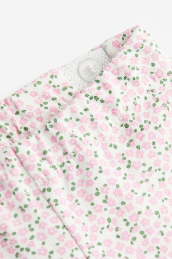 3-piece cotton set - Pink/Floral/Light green/Floral/White/Beige checked/Blue/Floral - 3