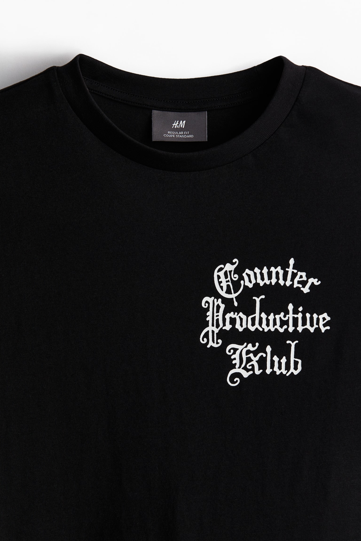 Regular Fit Print Tee - Black/Counter Productive Club/Black/Shush!/White/Wasted Potential - 2