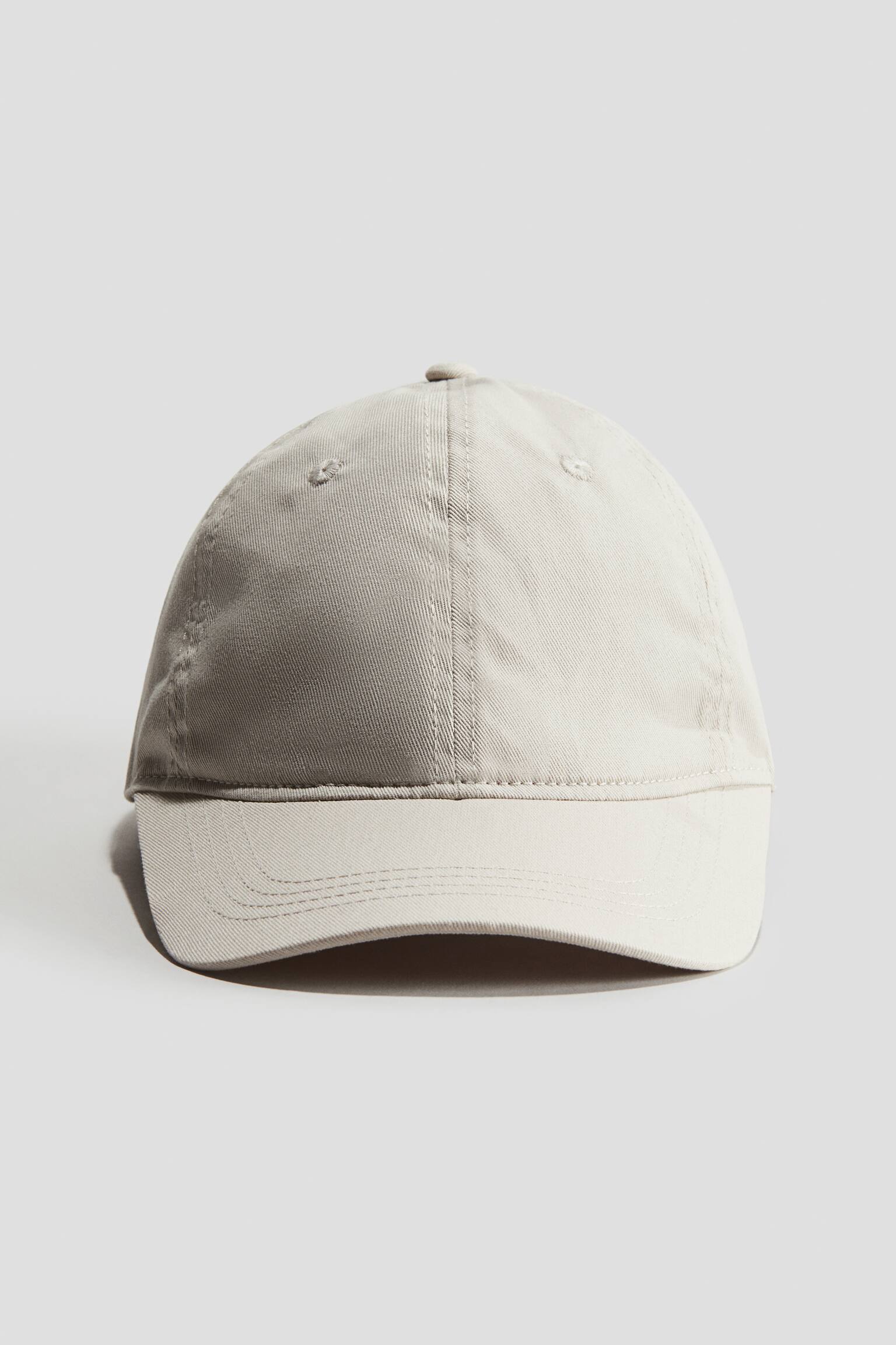 Cotton twill cap - Light beige/Black/Lilac - 1