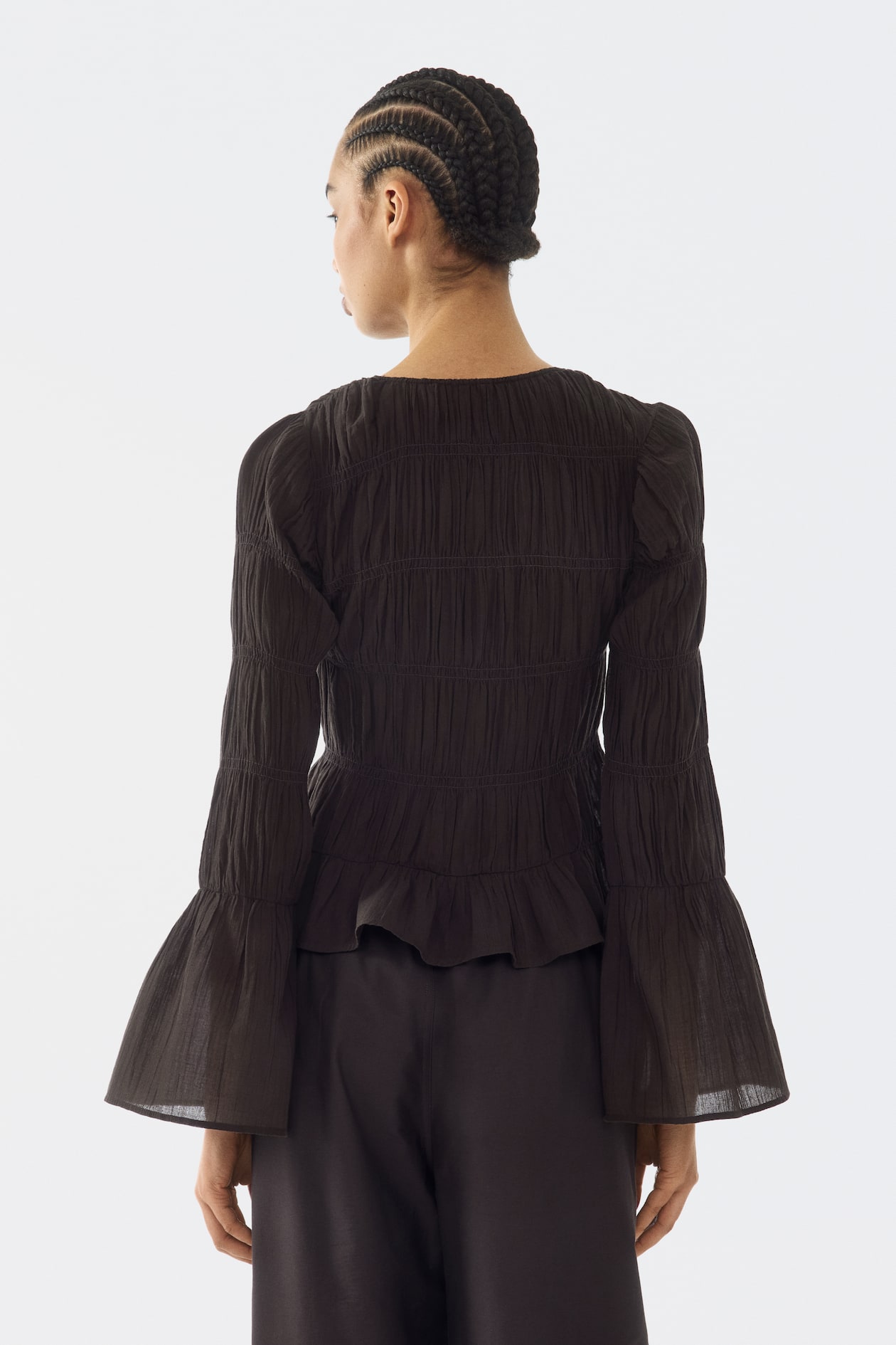 Smocked Cotton Blouse - image 5