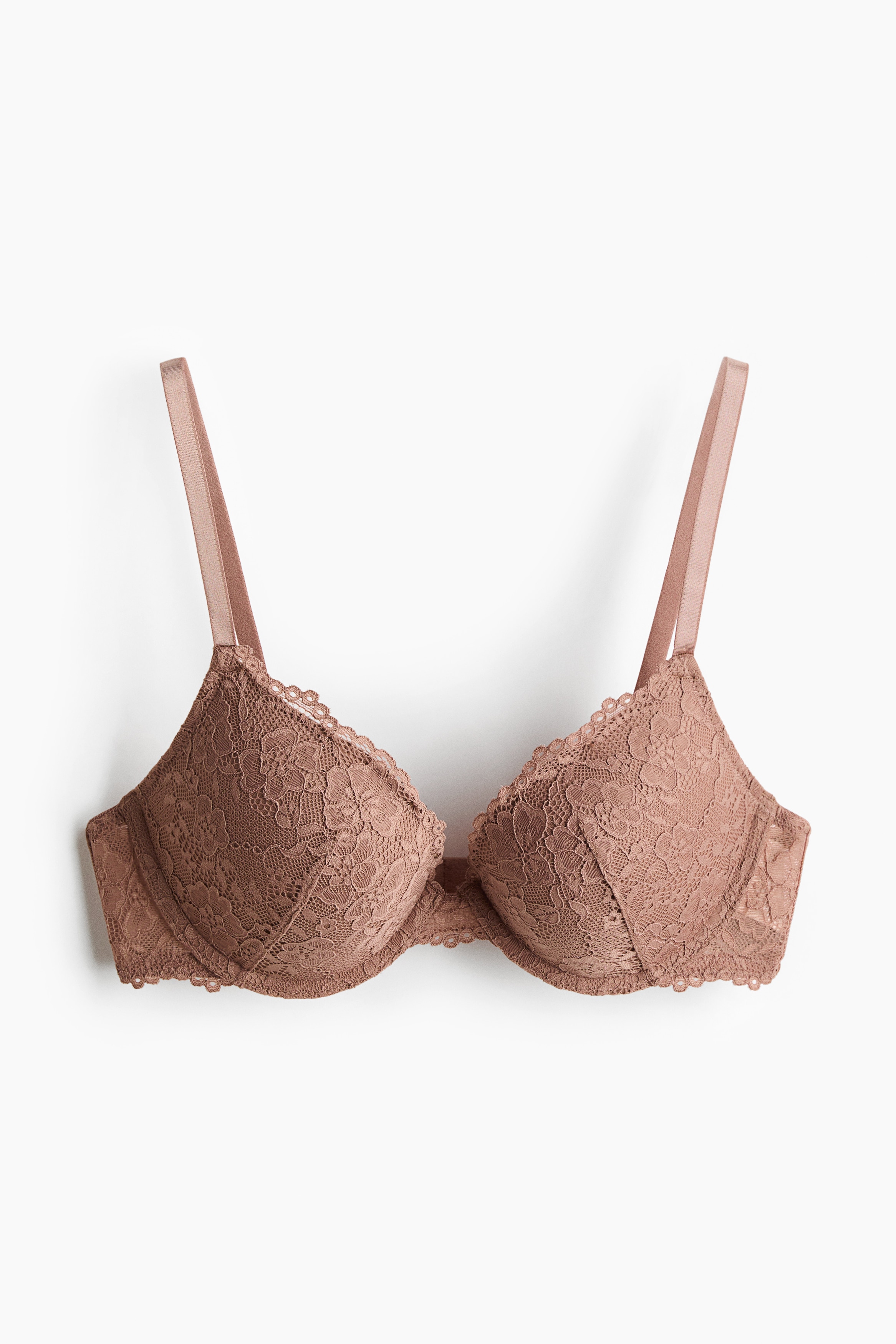 Lace push-up bra - Light brown/Pigeon blue/White/Light blue/Black/Light pink