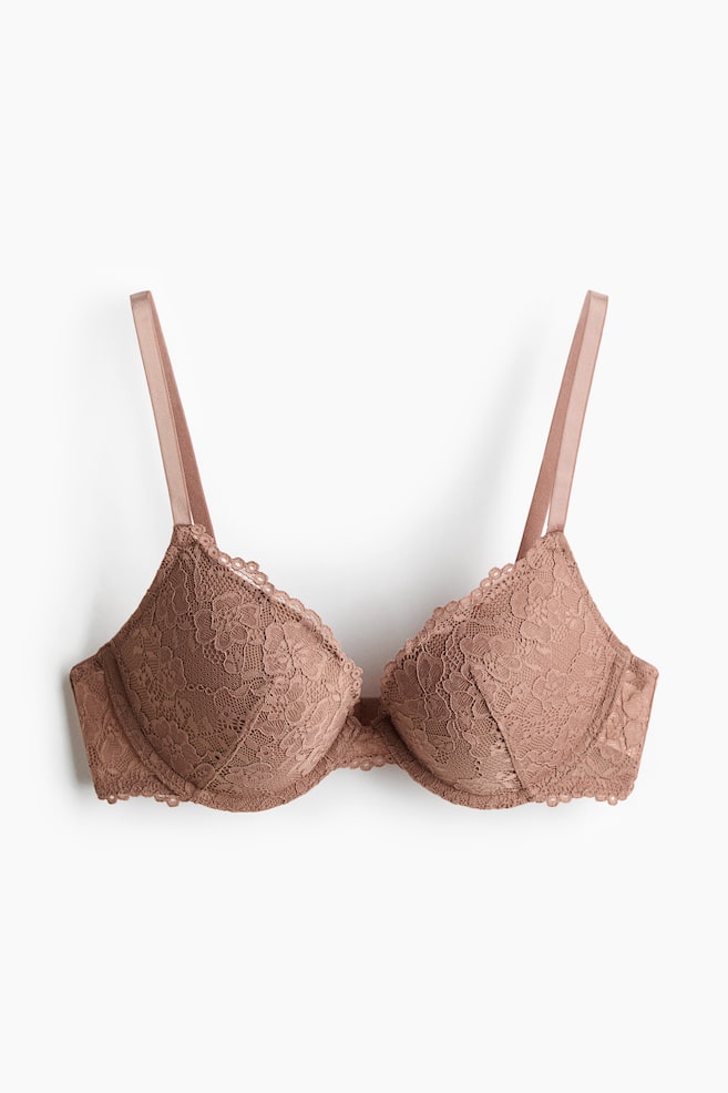 Lace push-up bra - Light brown/Burgundy/Black/Light pink/White/Dark brown/Brown/Navy blue/Light blue/Pigeon blue/Light pink/Dusty blue - 1