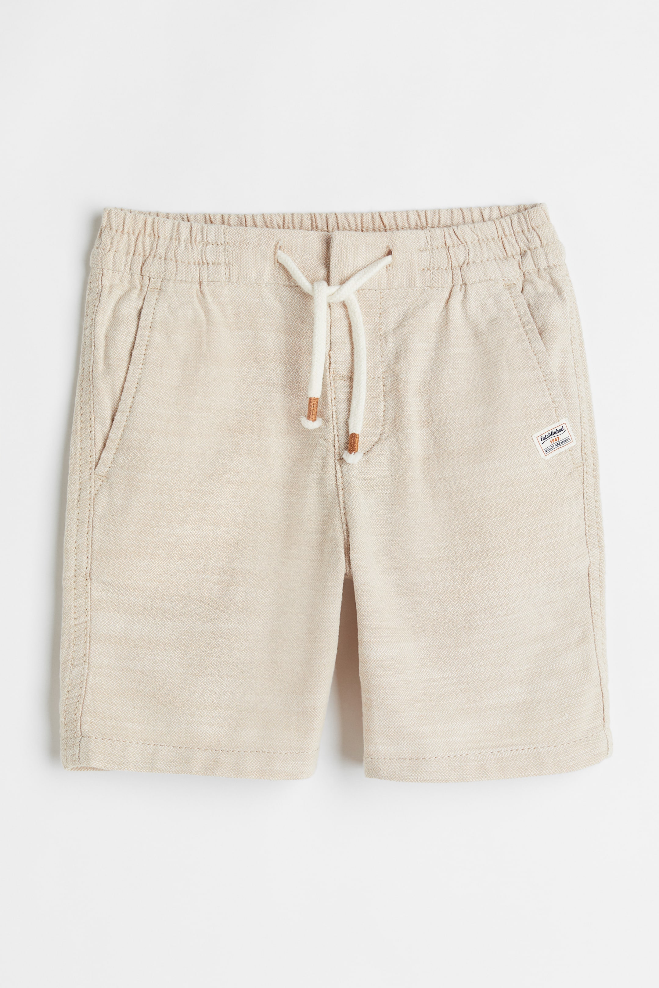 View larger image: Twill shorts - Light beige - Kids | H&M 1