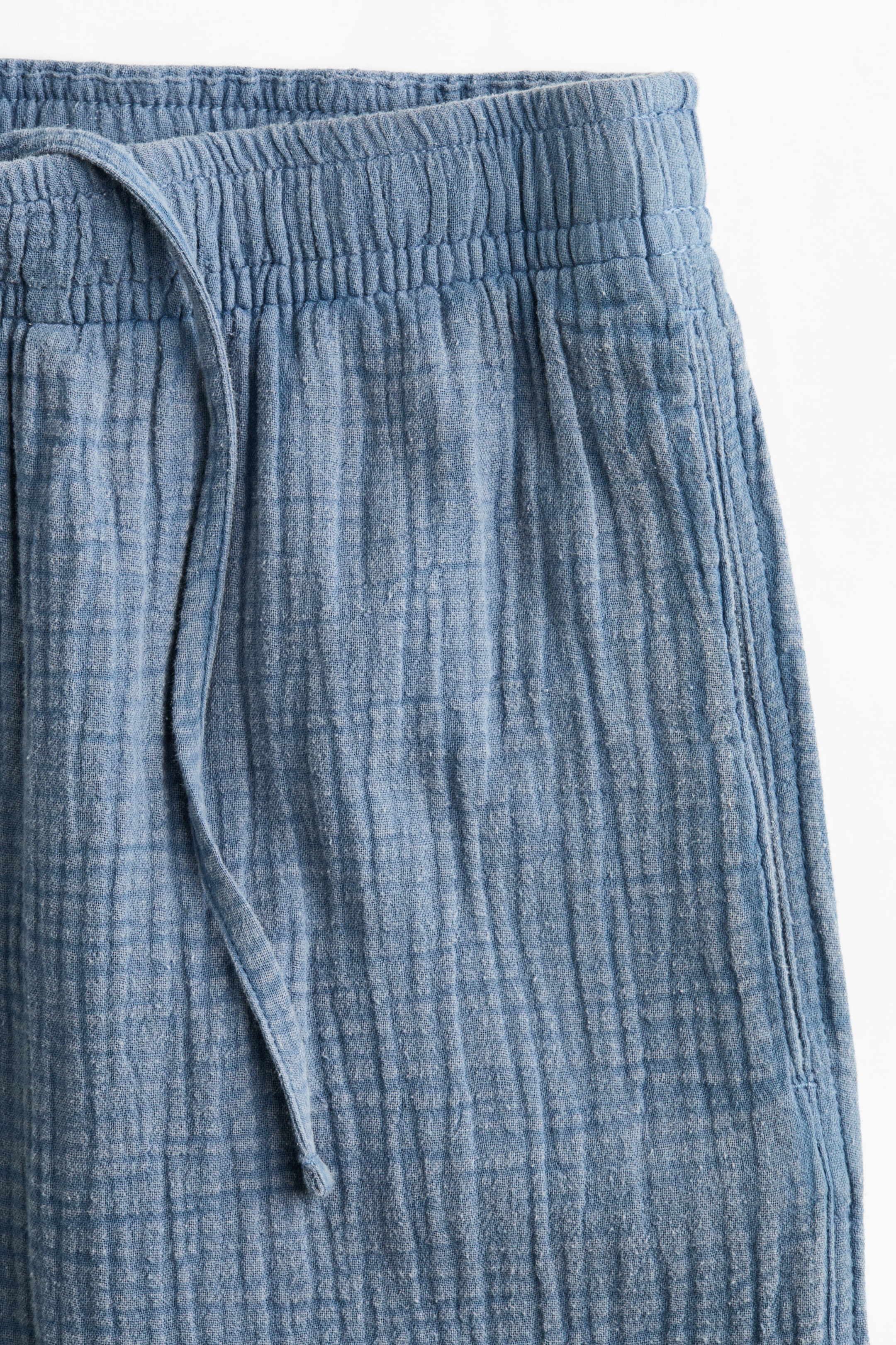 Pantalon ample en mousseline de coton