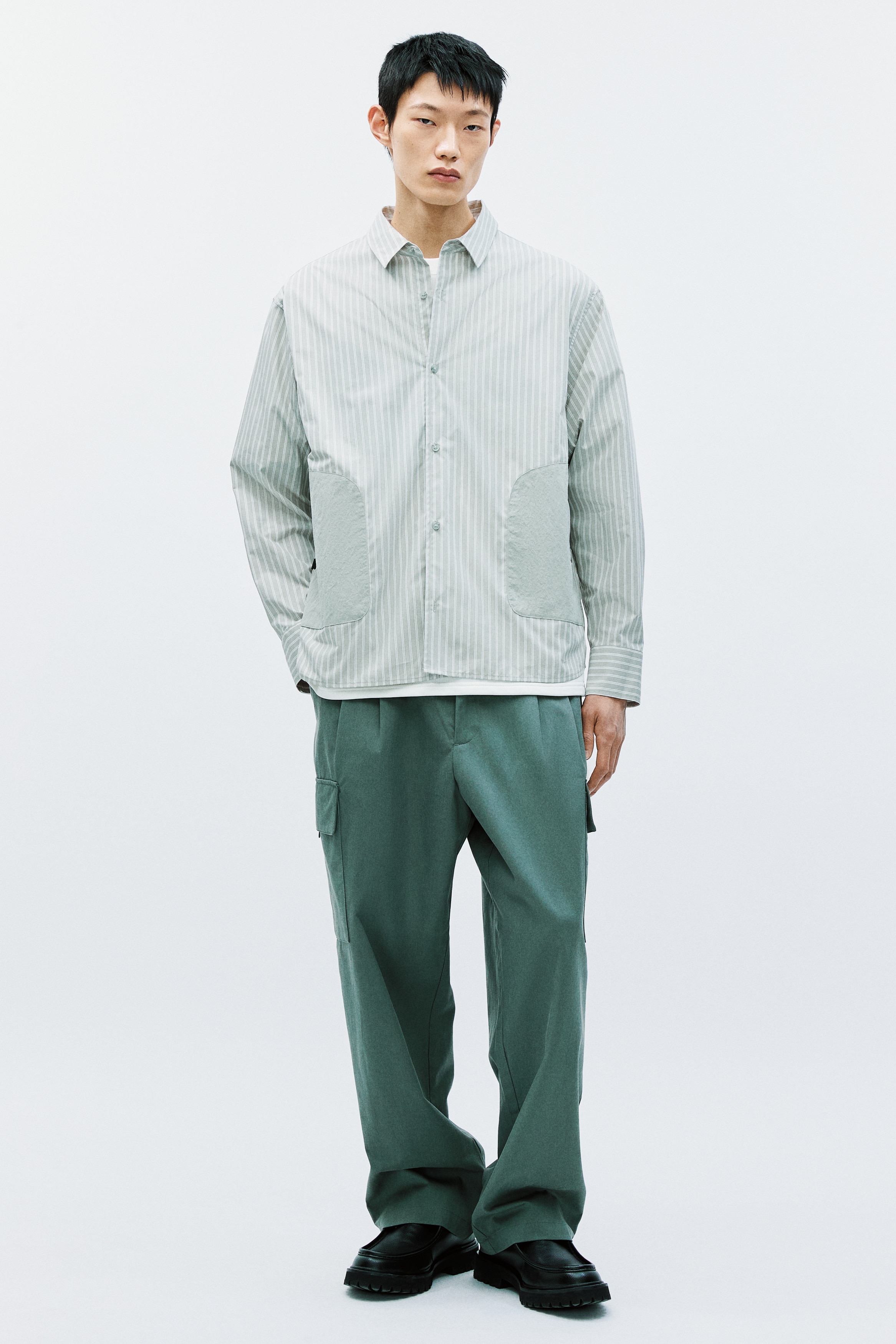 新品 未使用 スコットクラブ マンサール 半袖ロングシャツ・カーキシャツ２点 吊り生地 双糸 ロングスリーブTシャツ FN-TML-101 | THE FLAT HEAD